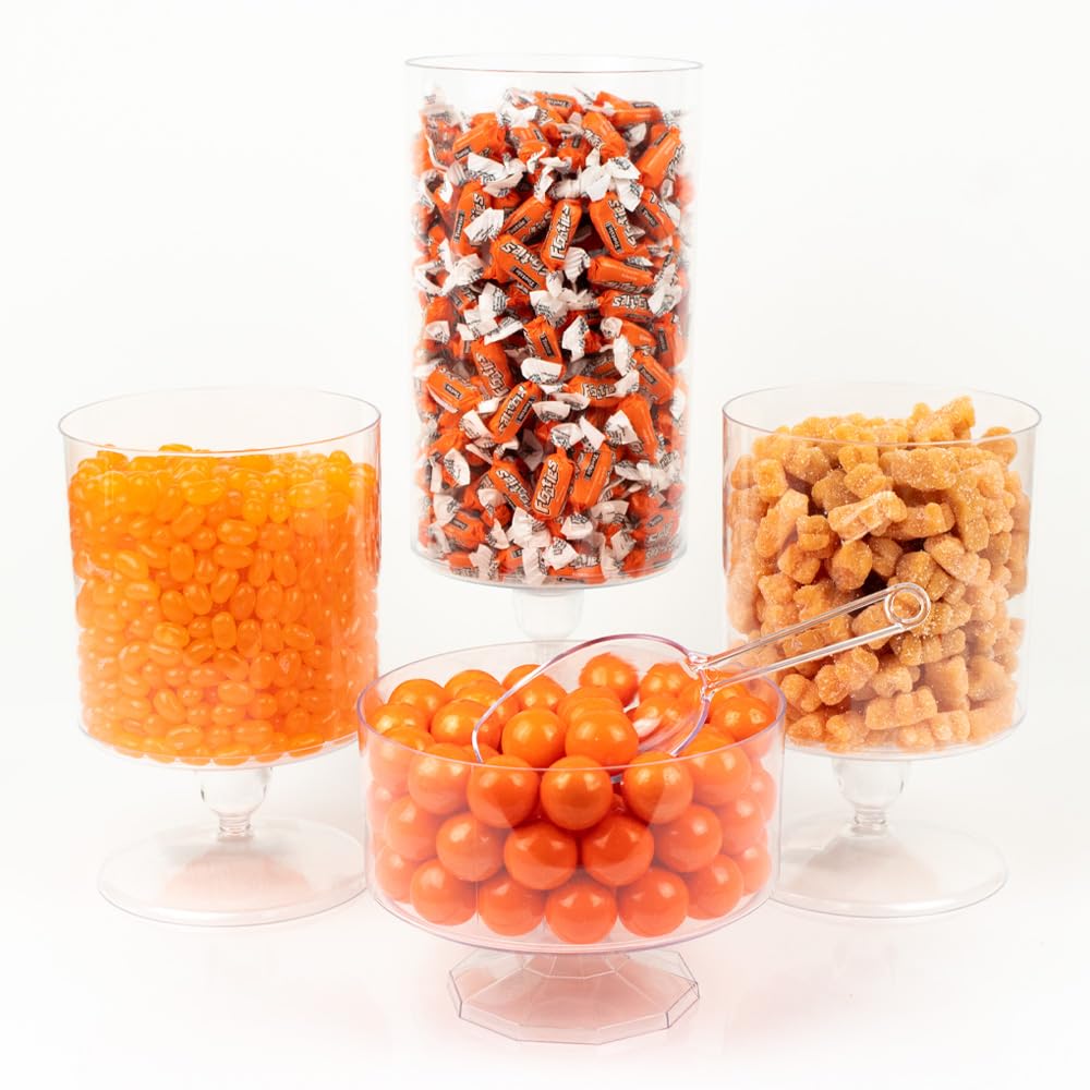 Orange Value Size Candy Buffet - 775 Pieces (7.3 lbs) Bulk Candy for Parties, Weddings & Events | Perfect for Dessert Tables, Candy Buffets & Celebrations