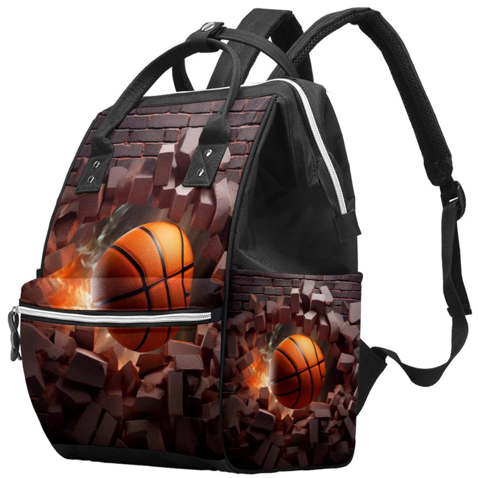 Stylish Travel Backpack for Women & Men - Durable Lightweight Carry-On Backpack for Work, Gym & Outdoor Adventures | Perfect for Commuting, Hiking & Basketball Fans