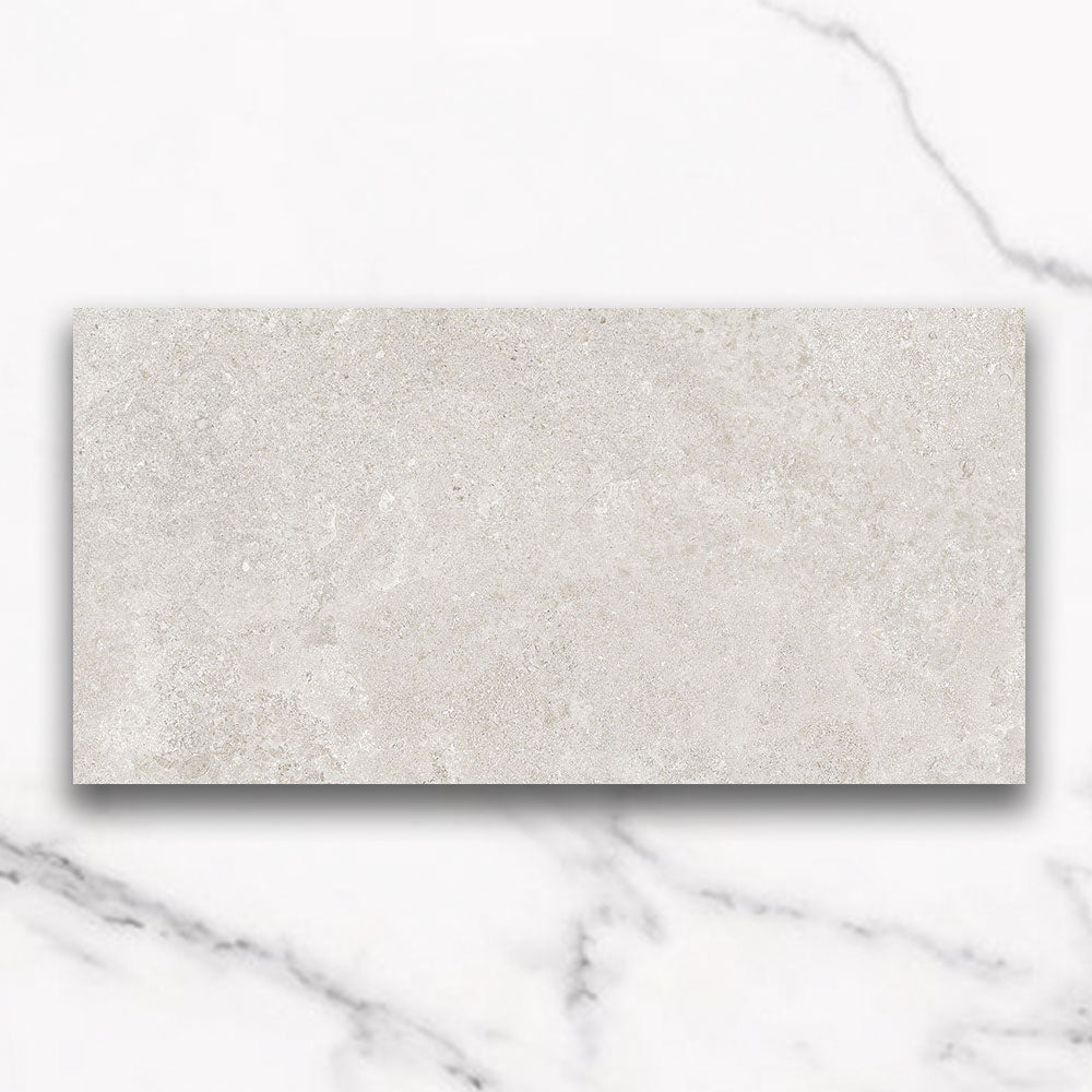 Bordeaux White 300x600mm Matte Marble Look Porcelain Tile - Premium Wall & Floor Tile for Bathroom, Kitchen & Living Room Renovation
