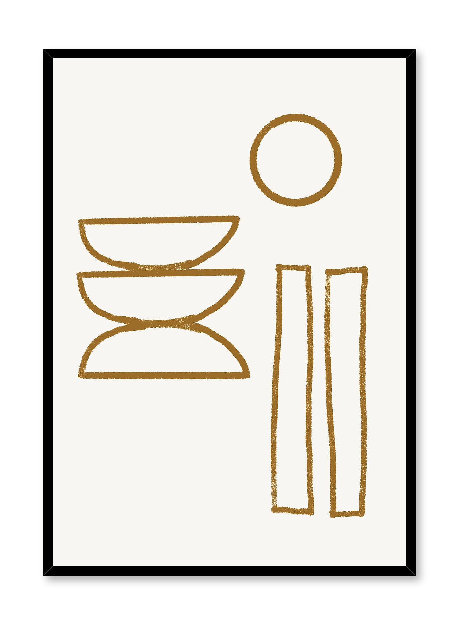 Deconstructed Art Poster - Modern Abstract Wall Decor for Home, Office & Living Room | Perfect for Gifts & Interior Design