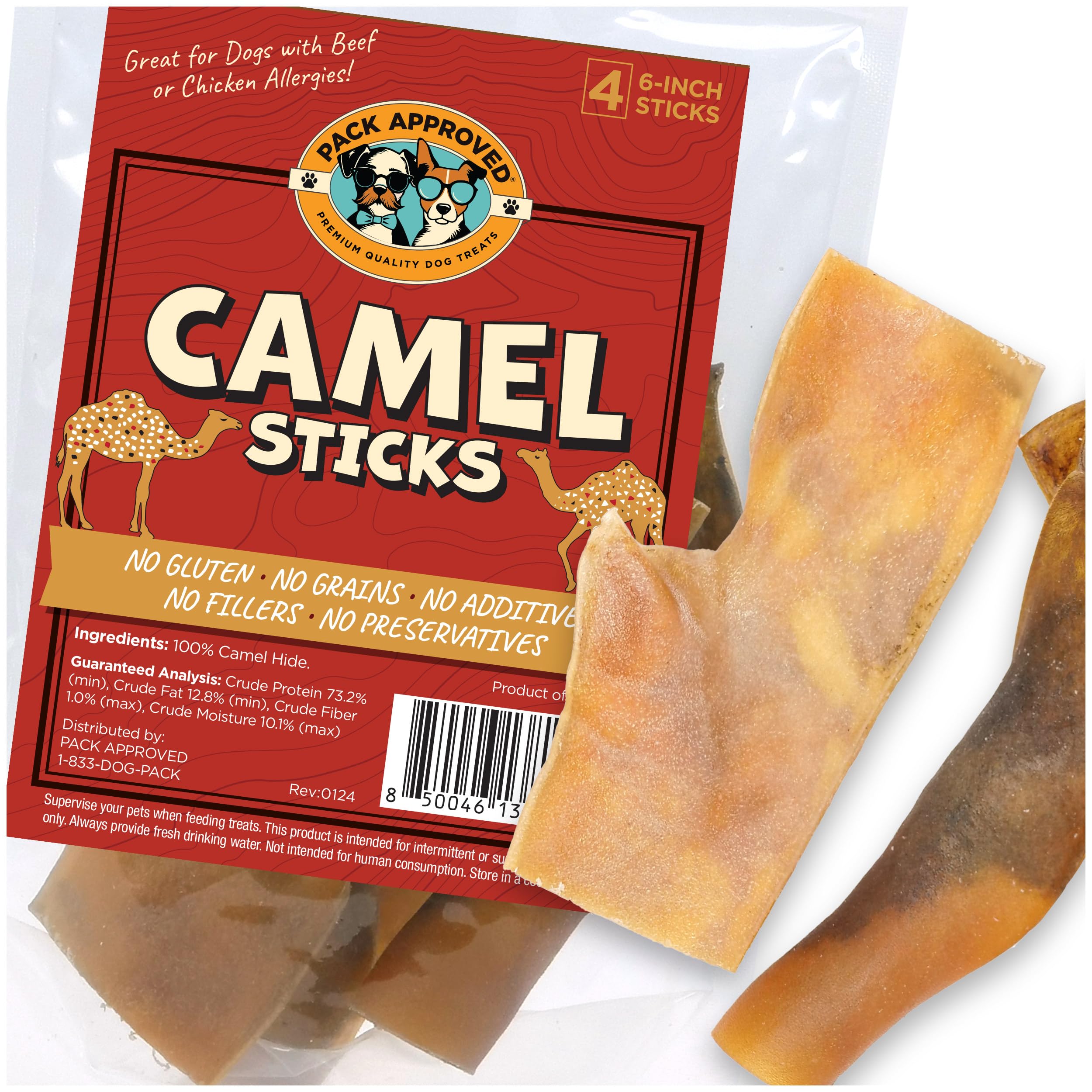 Premium Camel Skin Dog Chews for Aggressive Chewers - Natural Hypoallergenic Collagen Dental Sticks for Small & Medium Dogs - Long-Lasting Protein Treats for Teeth Cleaning & Joint Health - Perfect for Training Rewards and Anxiety Relief