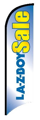 Feather Flag Banner - LAZYBOY Design | High-Quality Custom Feather Flags for Outdoor Advertising, Car Dealerships, Grand Openings & Events