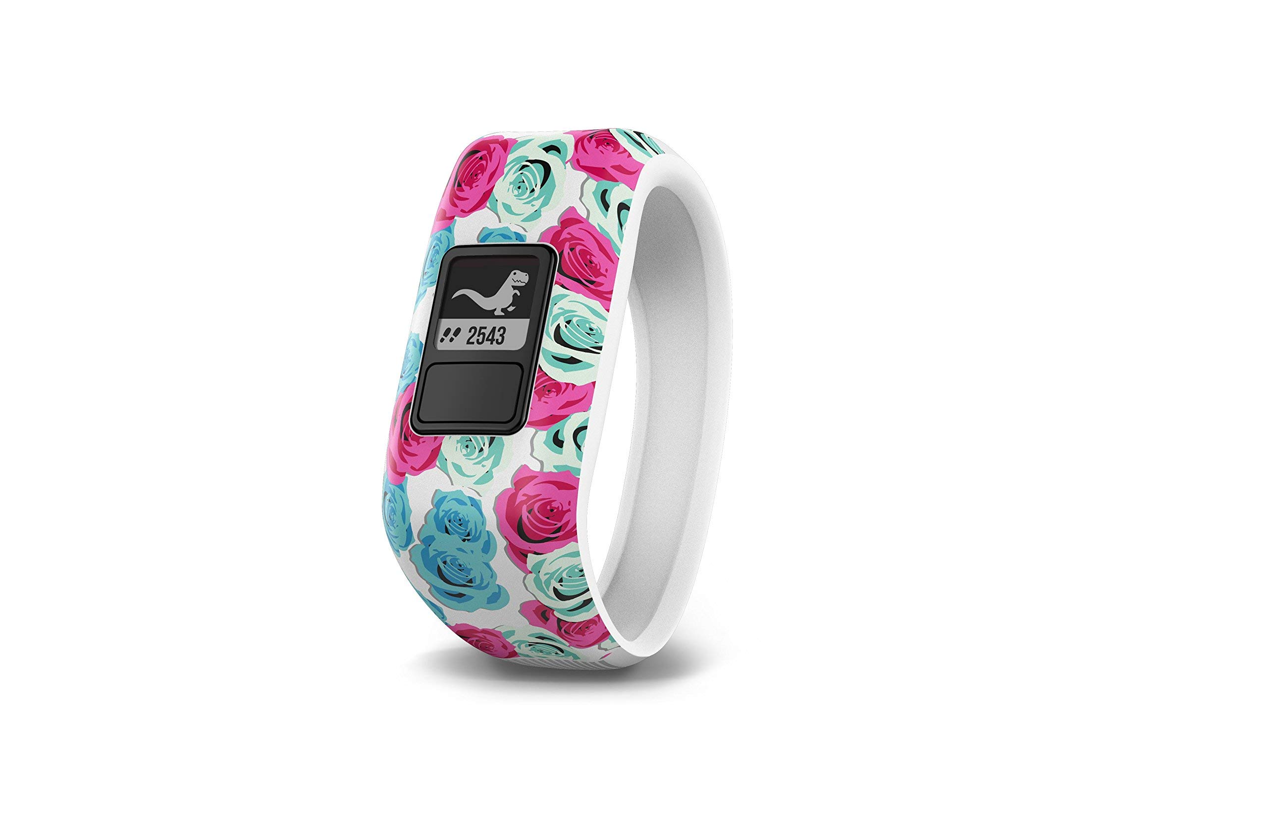 Garmin vívofit jr Kids Fitness Activity Tracker - 1 Year Battery Life, Waterproof, Step Counter & Sleep Monitor - Real Flower Design (Renewed) - Perfect for Outdoor Play, Sports & Healthy Habits for Children
