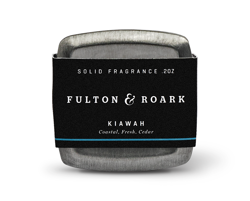 Fulton & Roark Solid Cologne for Men - Kiawah Scent - Long-Lasting Travel Fragrance for Work, Gym & Outdoor Adventures