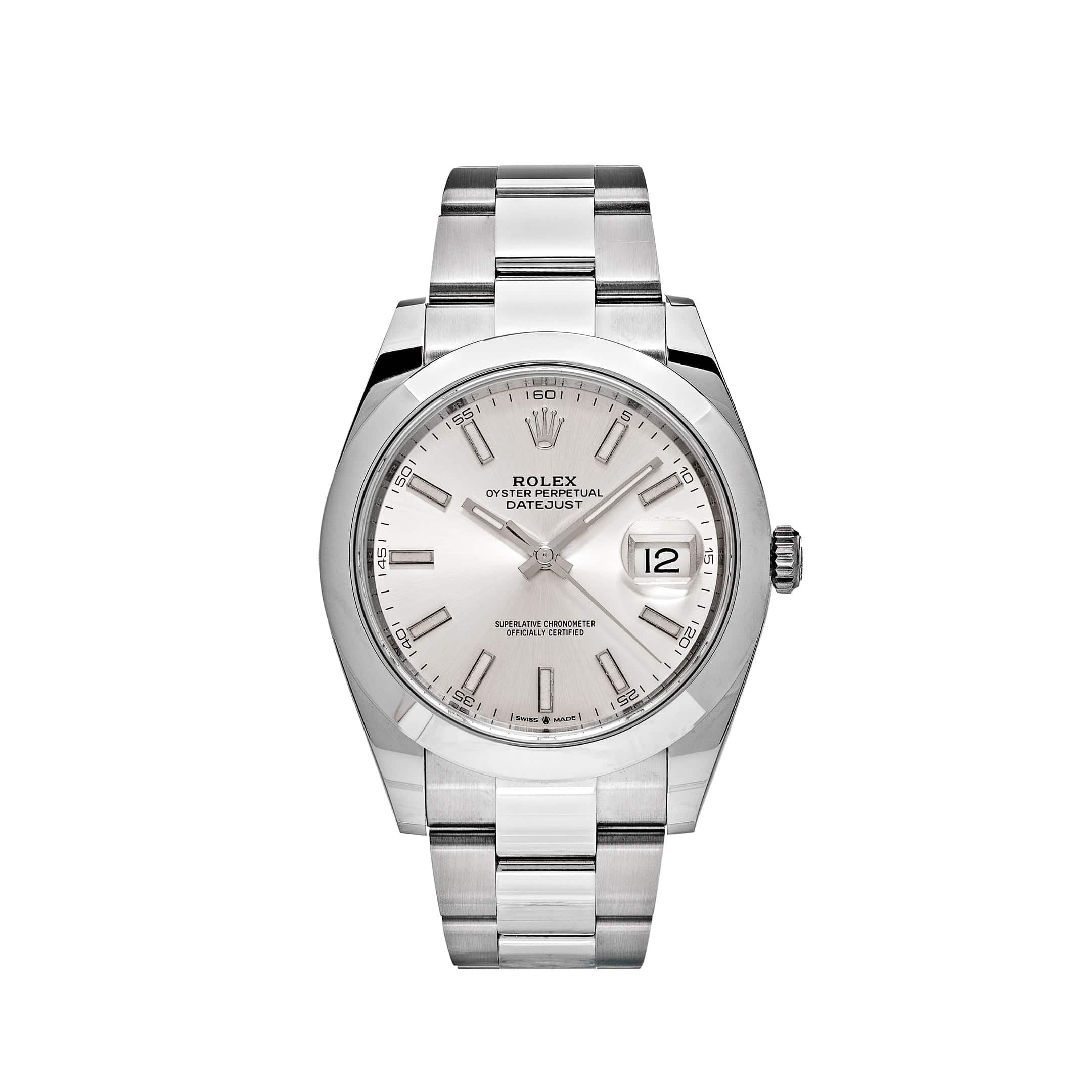 Rolex Datejust 41 126300 Stainless Steel Watch with Silver Dial & Oyster Bracelet - 2022 Model - Perfect for Business, Formal Events & Luxury Gift Giving