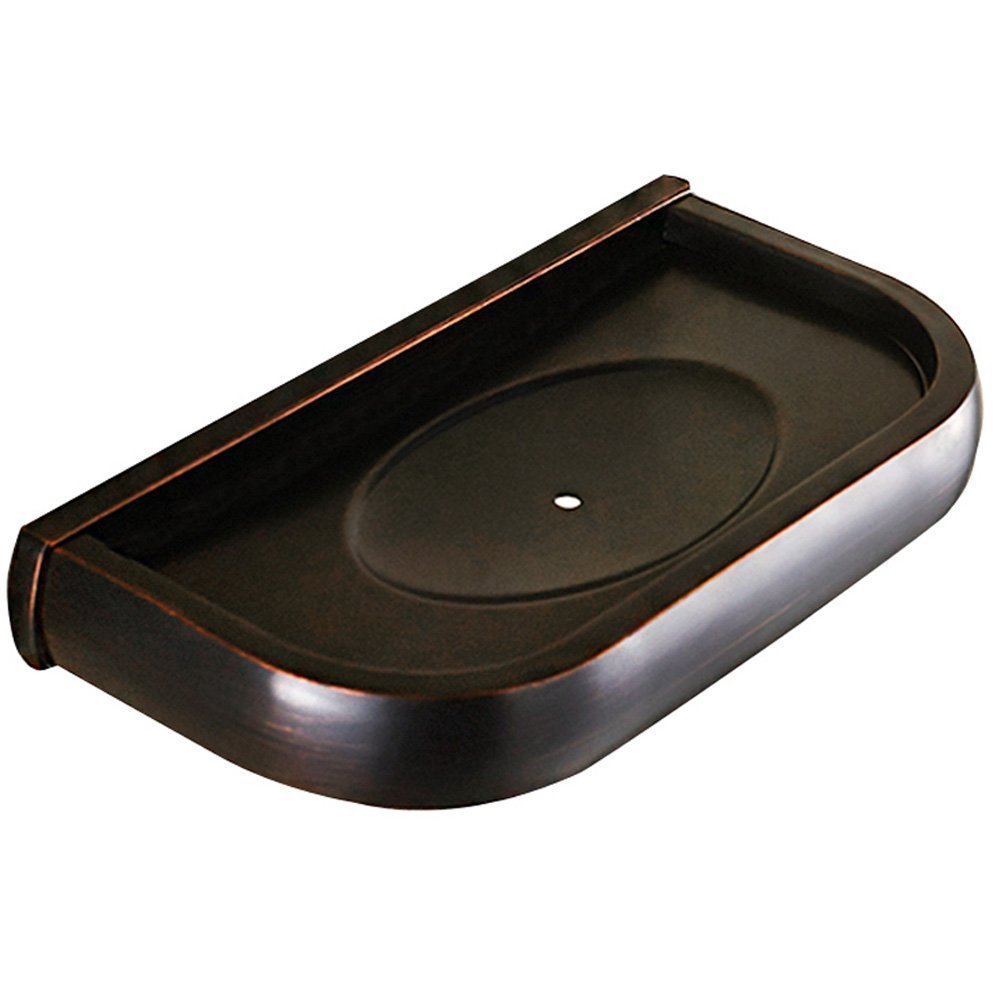 7Trees Solid Brass Wall Mounted Soap Holder - Antique Black Bathroom Soap Dish Shelf with Drain Holes | Rustproof Shower Accessories for Bath, Spa & Luxury Hotel Decor