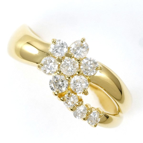 18K Yellow Gold Diamond Ring for Women - Elegant Solitaire Engagement & Wedding Band - Perfect for Proposals, Anniversaries, and Special Occasions