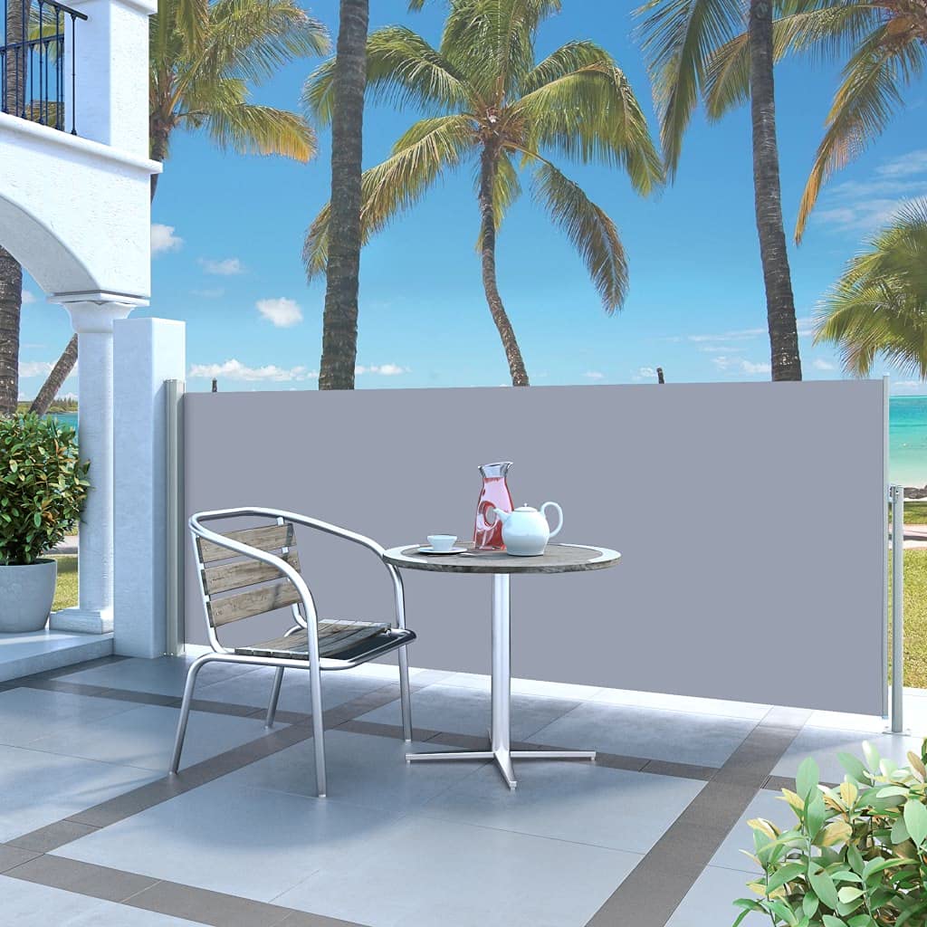 Retractable Side Screen Awning for Patio & Garden - 47.2