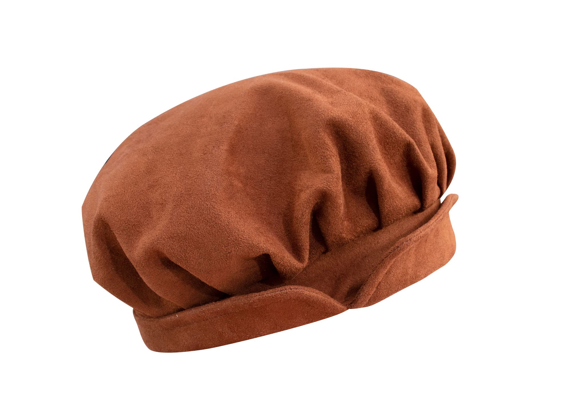 Medieval Beret Cap for Men & Women - Faux Suede Renaissance Hat - Historical Costume Accessory for LARP, Cosplay & Renaissance Fairs - Perfect for Halloween & Themed Parties