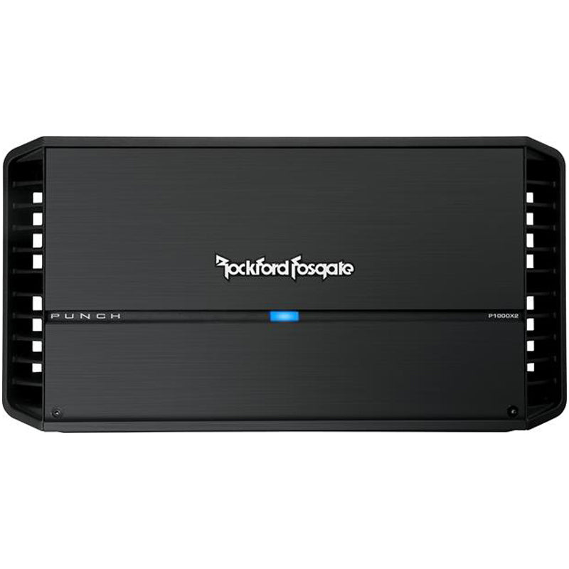 Rockford Fosgate Punch P1000X2 1000W 2-Channel Car Amplifier - High Power Audio for Car Stereo, Subwoofers & Speakers | Perfect for Car Audio Upgrades, Bass Boost & Clear Sound Enhancement