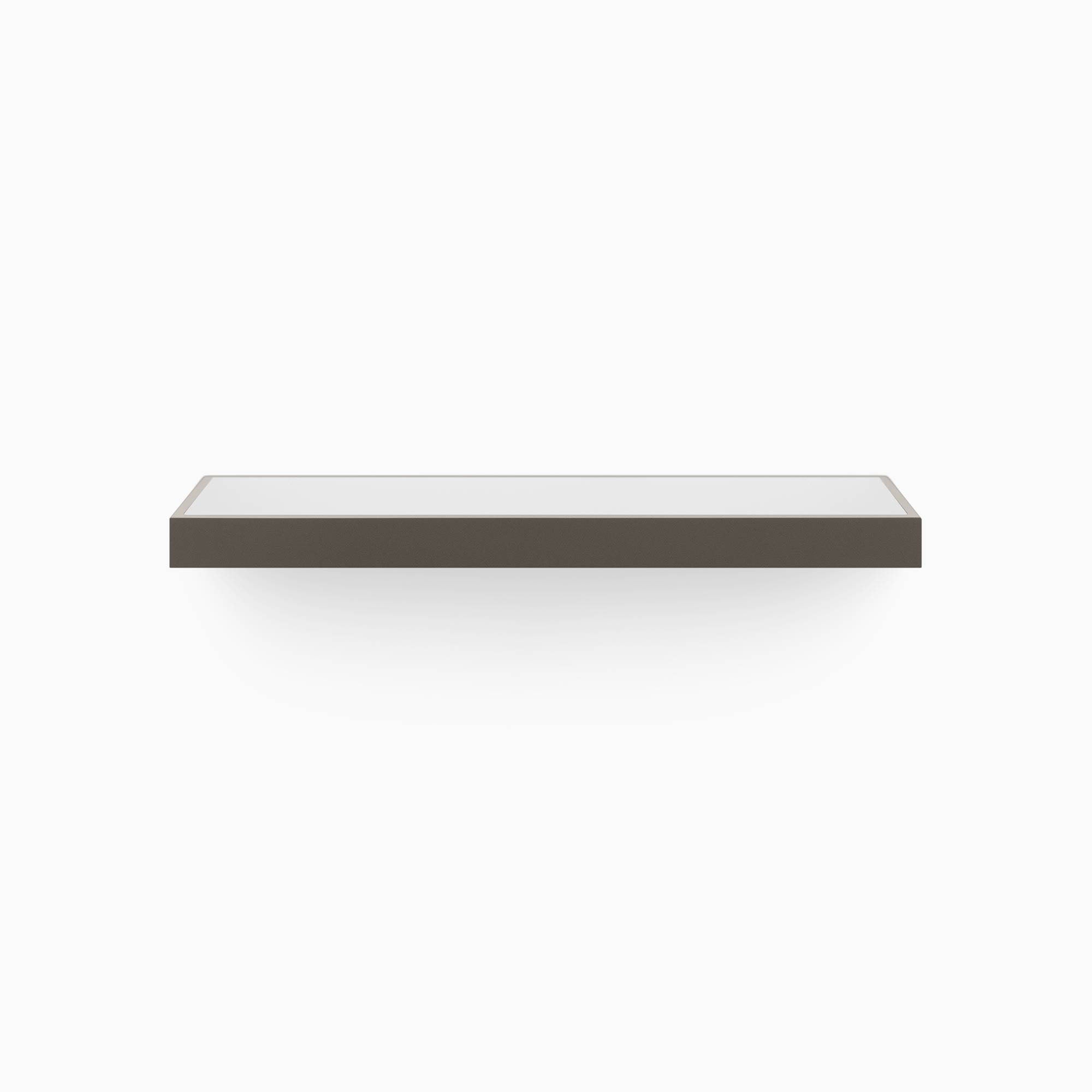 Aksel Inlay Tungsten Floating Shelf - Modern Wall Mounted Shelving for Living Room, Kitchen, and Bathroom Storage & Decor