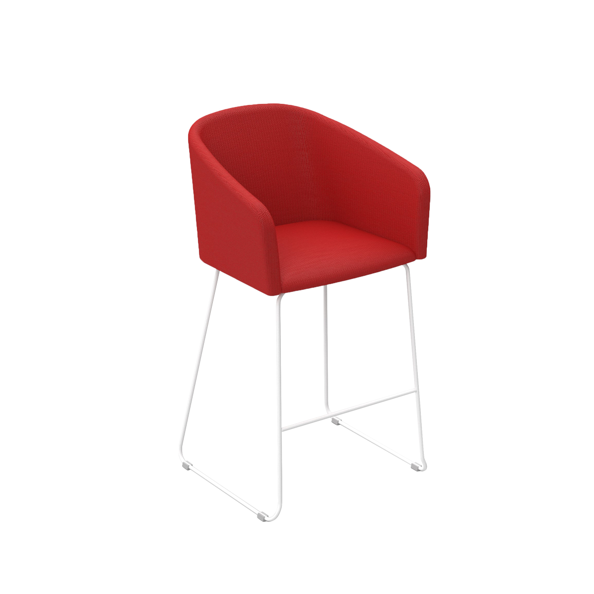 BLOOM BL28 Modern Bar Stool - Adjustable Height, PU Leather Seat, Sturdy Metal Frame - Perfect for Kitchen Island, Breakfast Bar & Home Office