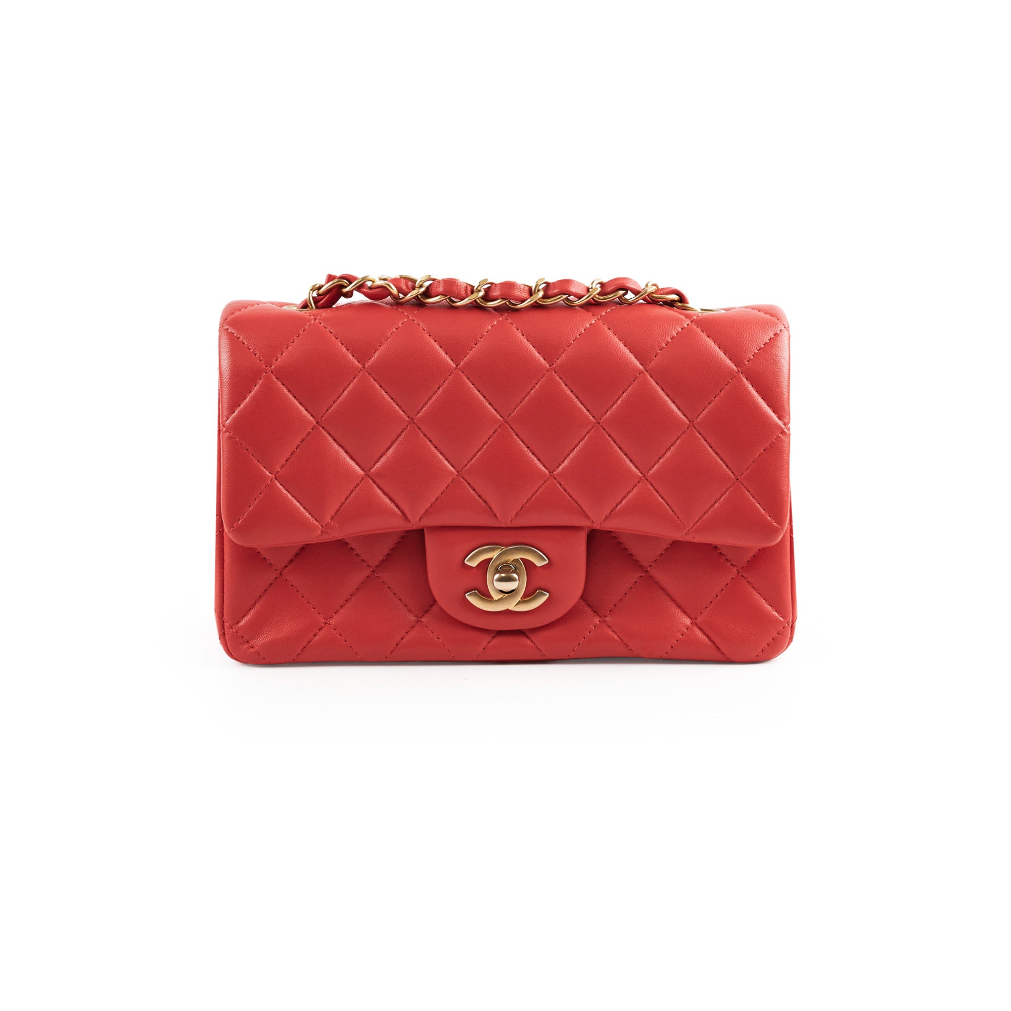 Chanel Mini Rectangular Coral Flap Bag - Luxury Designer Handbag for Women | Perfect for Parties, Dates & Special Occasions