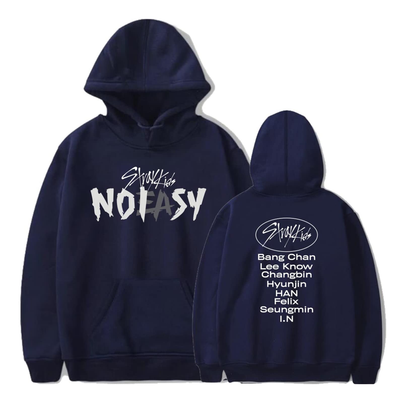Stray Kids Official KPOP Album Hoodie - Unisex Pullover Hooded Sweatshirt with Jisung, Felix, Hyunjin Designs | Perfect for Concerts, Fan Meetings & Casual Wear