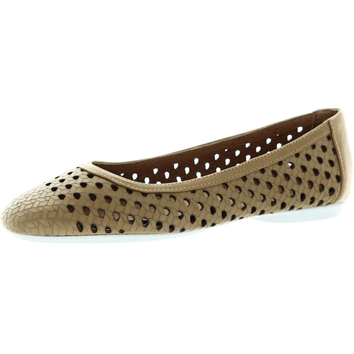 Kenneth Cole New York Women's Eugene Travel Ballet Woven Flat Shoes - Comfortable & Stylish Slip-On Flats for Women | Perfect for Travel, Work & Everyday Wear