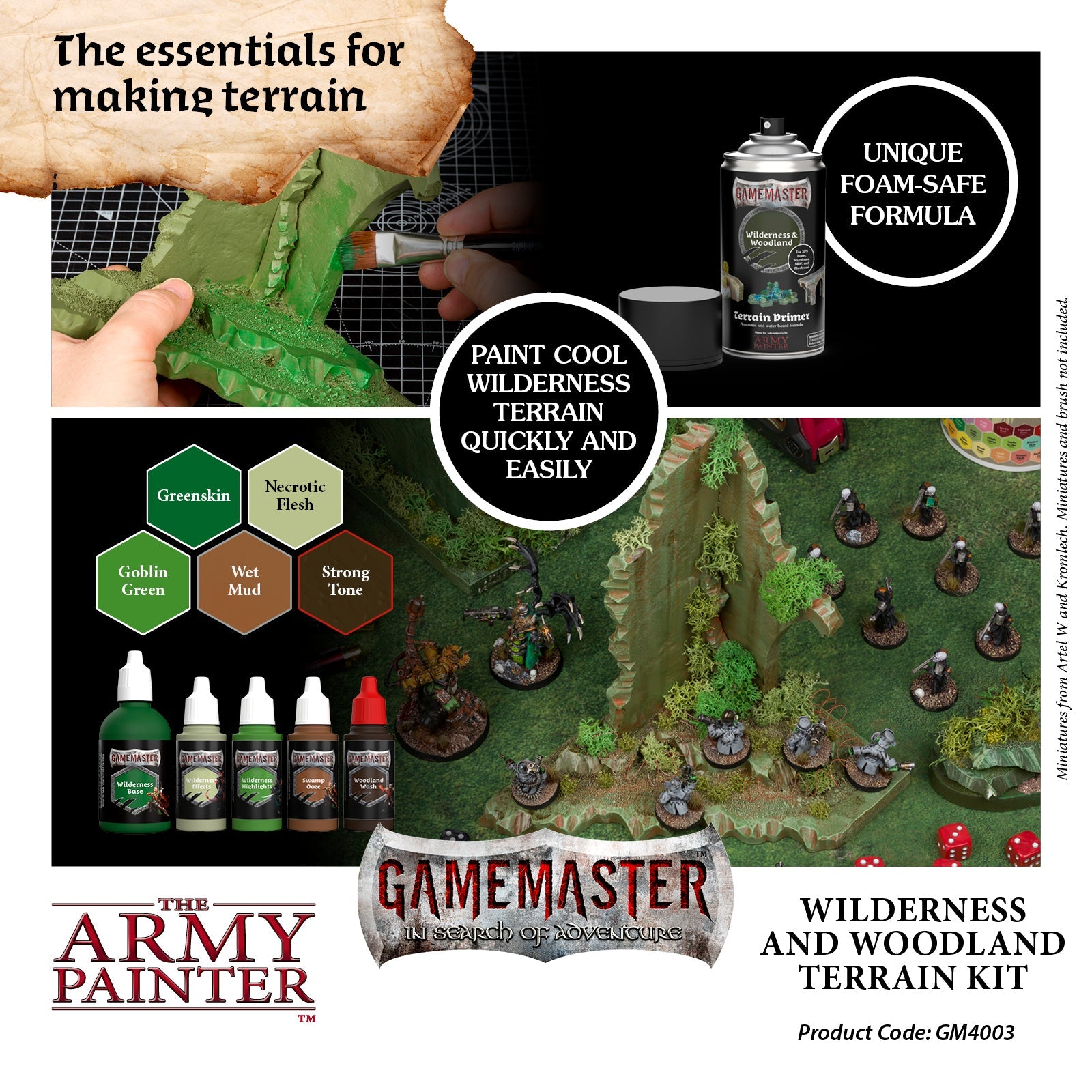 GameMaster Terrain Kit: Wilderness & Woodlands - D&D RPG Miniature Scenery for Tabletop Gaming, Wargaming & Fantasy Adventures