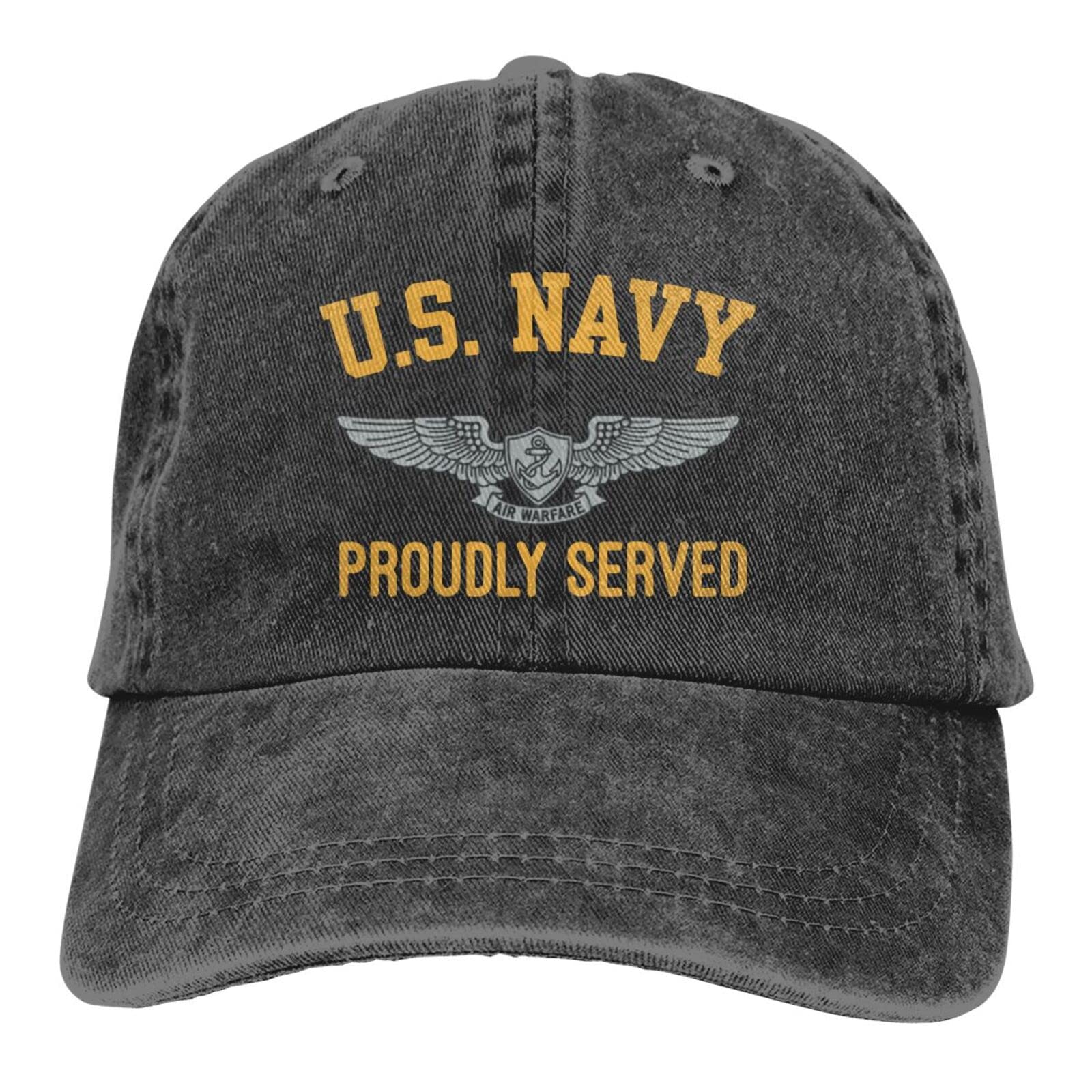 US Navy Enlisted Aviation Warfare Specialist Combat Unisex Denim Baseball Cap - Military Style Hat for Outdoor Activities, Casual Wear & Navy Enthusiasts
