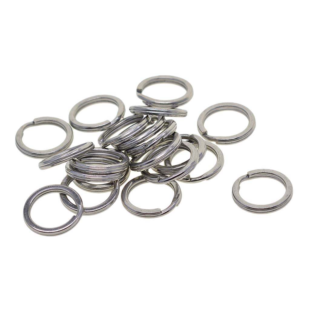20/50pcs Stainless Steel Key Rings - 15mm Dia for Keys, Crafts & DIY - Home & Car Use