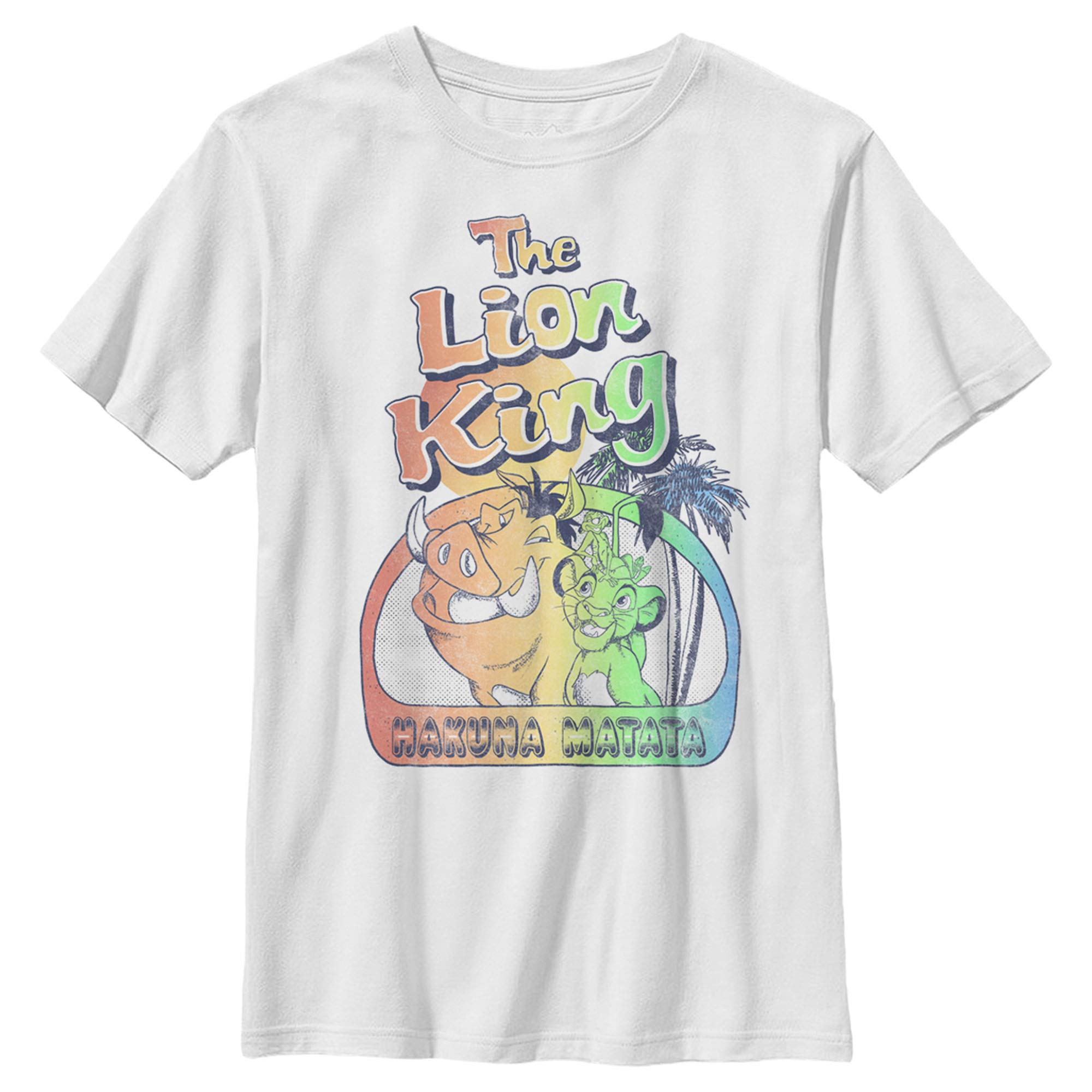 Boys' Lion King Retro Best Friend Graphic Tee - Cool Disney Movie T-Shirt for Kids' Birthday Parties & Family Outings