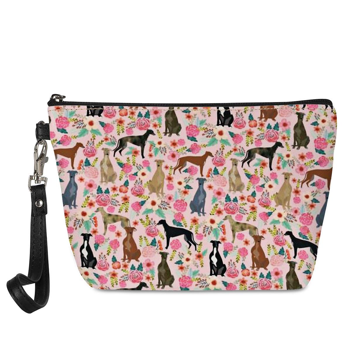 AMZBeauty Animal Floral Print Makeup Bag - PU Leather Cosmetic Pouch with Zipper for Women | Travel Toiletry Organizer, Gift Idea for Her | Perfect for Vacation, Gym & Daily Essentials Storage