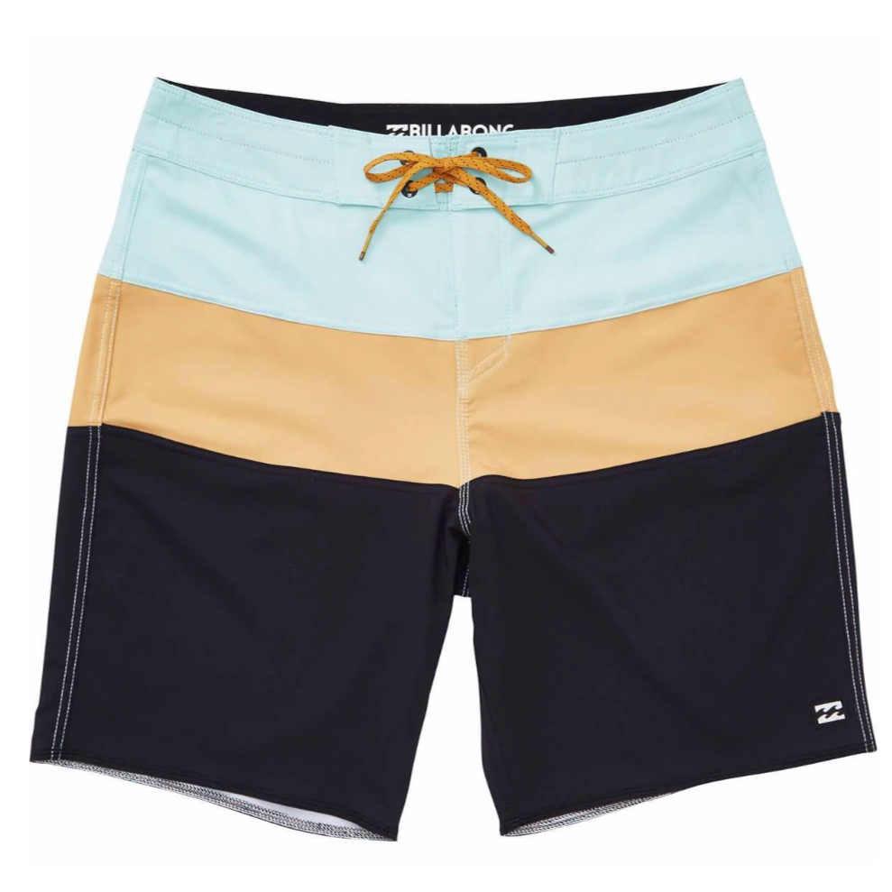 Billabong Tribong Solid Pro Men's Swim Trunks - Quick Dry Boardshorts for Surfing & Swimming - Mint Green (MNT) - Perfect for Beach, Pool & Summer Vacations