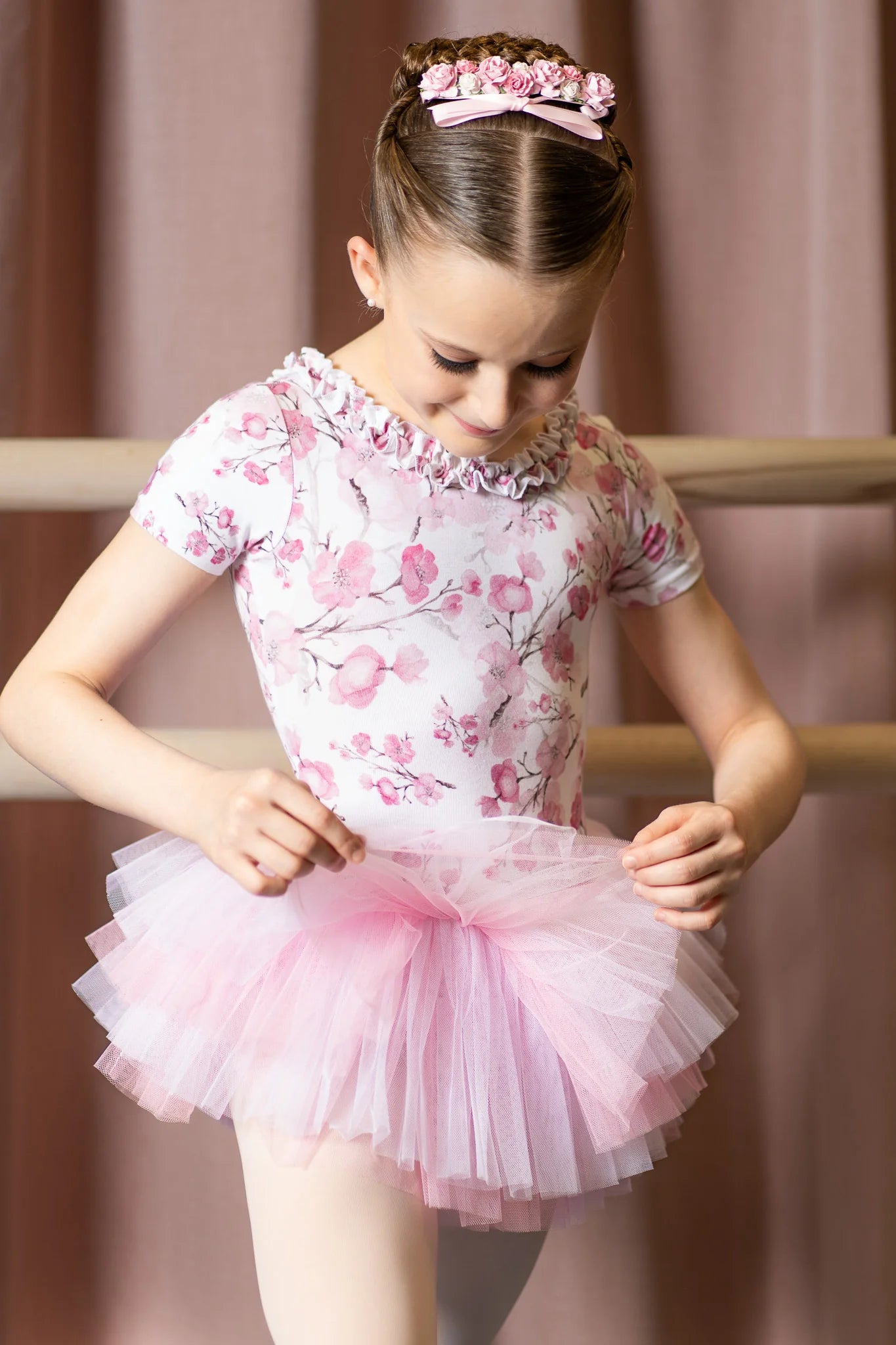 Sylvie Pink Tutu Dress for Girls - Elegant Ballet Skirt for Dance Recitals, Birthday Parties & Photo Shoots
