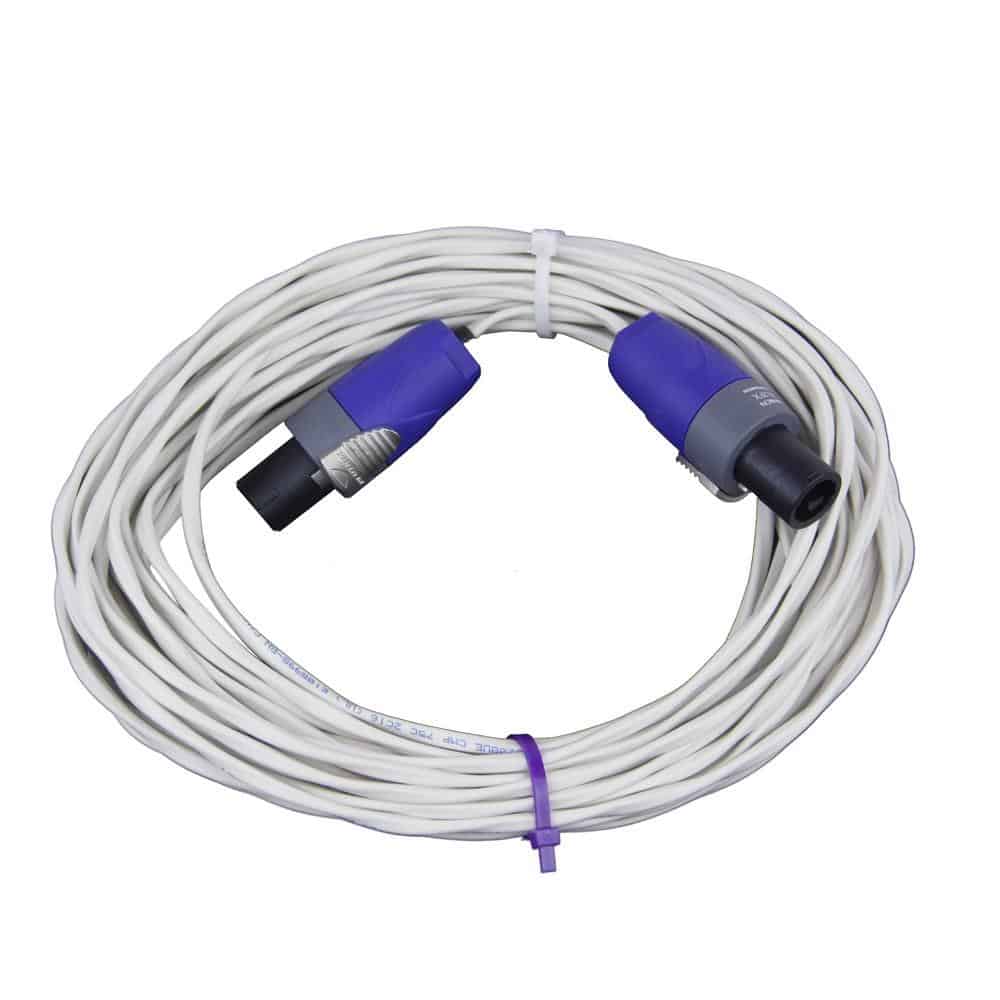 50ft In-Wall Speaker Cable with Speakon Connectors - High-Quality Audio Wiring for Home Theater & Studio Installations