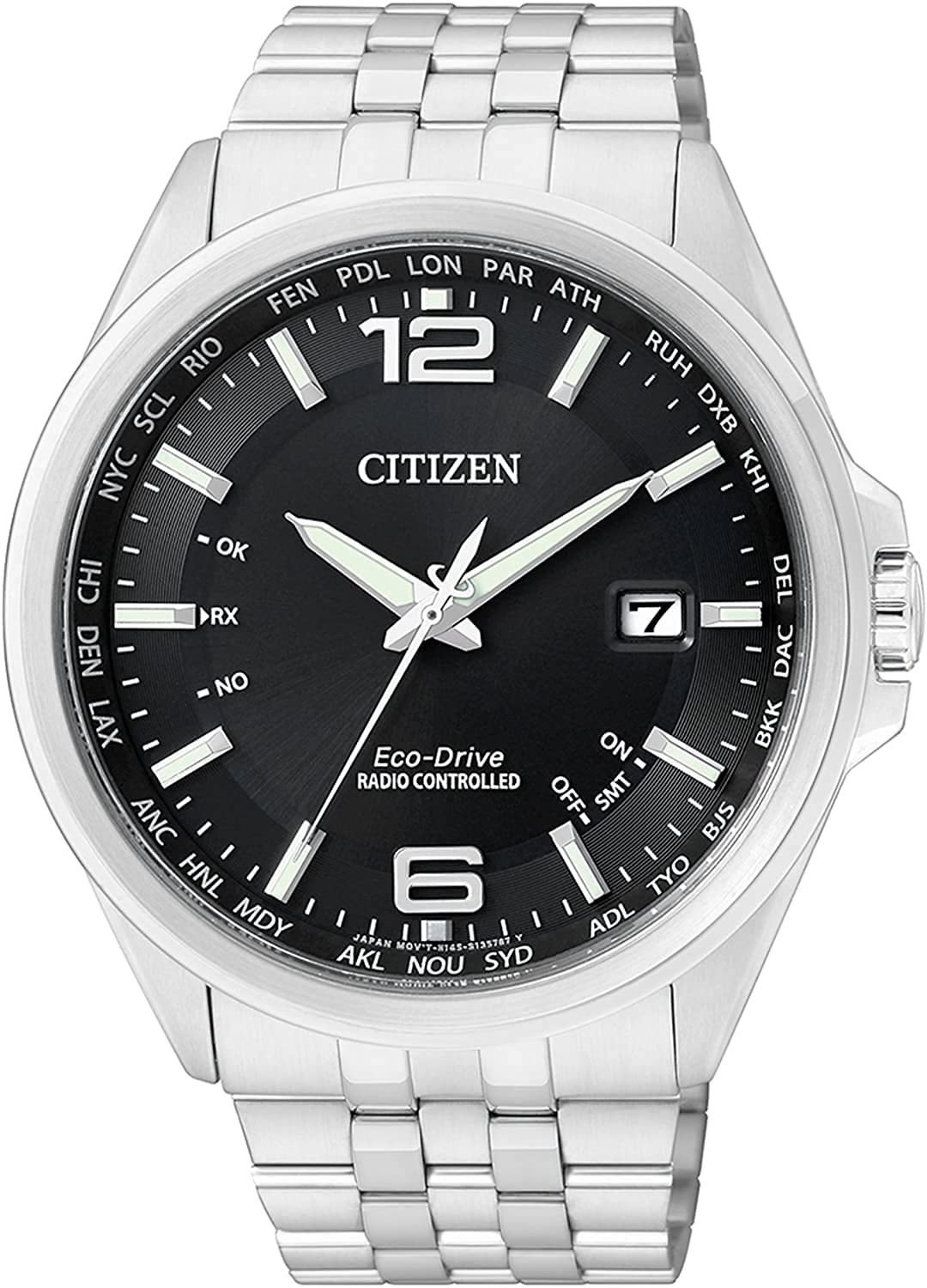 Citizen Men's Eco-Drive Stainless Steel Watch - Solar Powered Analog Watch for Business, Casual & Outdoor Activities