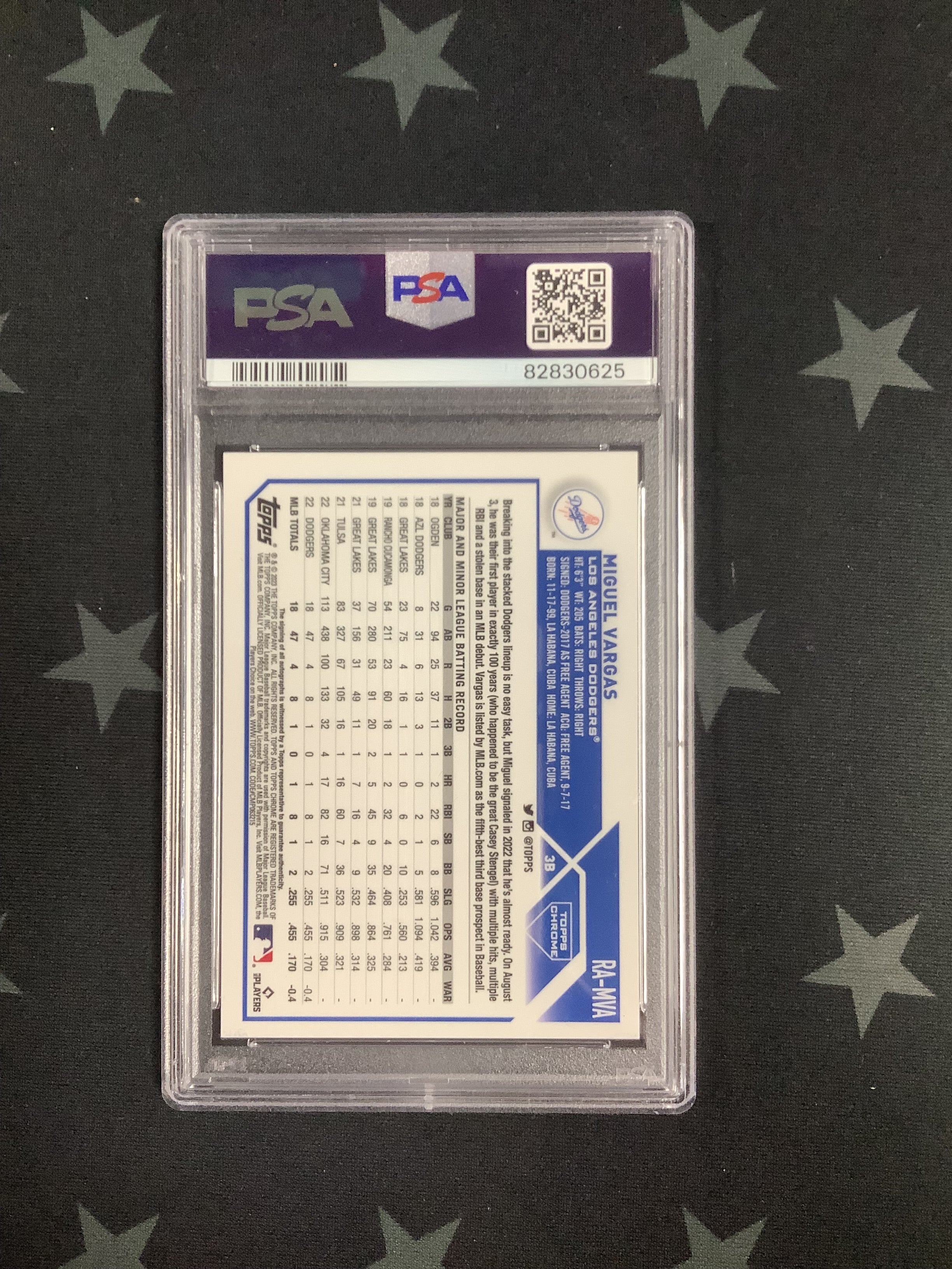 2023 Topps Chrome Miguel Vargas Orange Wave Rookie Auto 11/25 PSA 9 - Baseball Trading Card for Collectors & Sports Fans - Perfect for Display, Investment & Memorabilia Collections