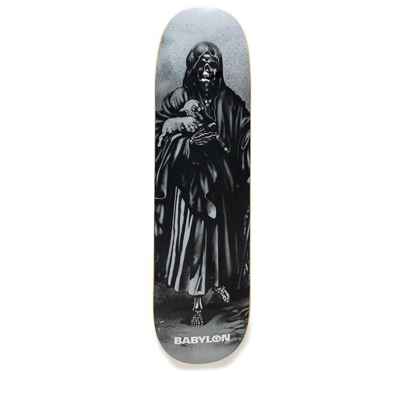 Babylon Reaper Skateboard Deck - Premium Grey Skateboard for Street & Park Riding - Perfect for Skaters & Beginners