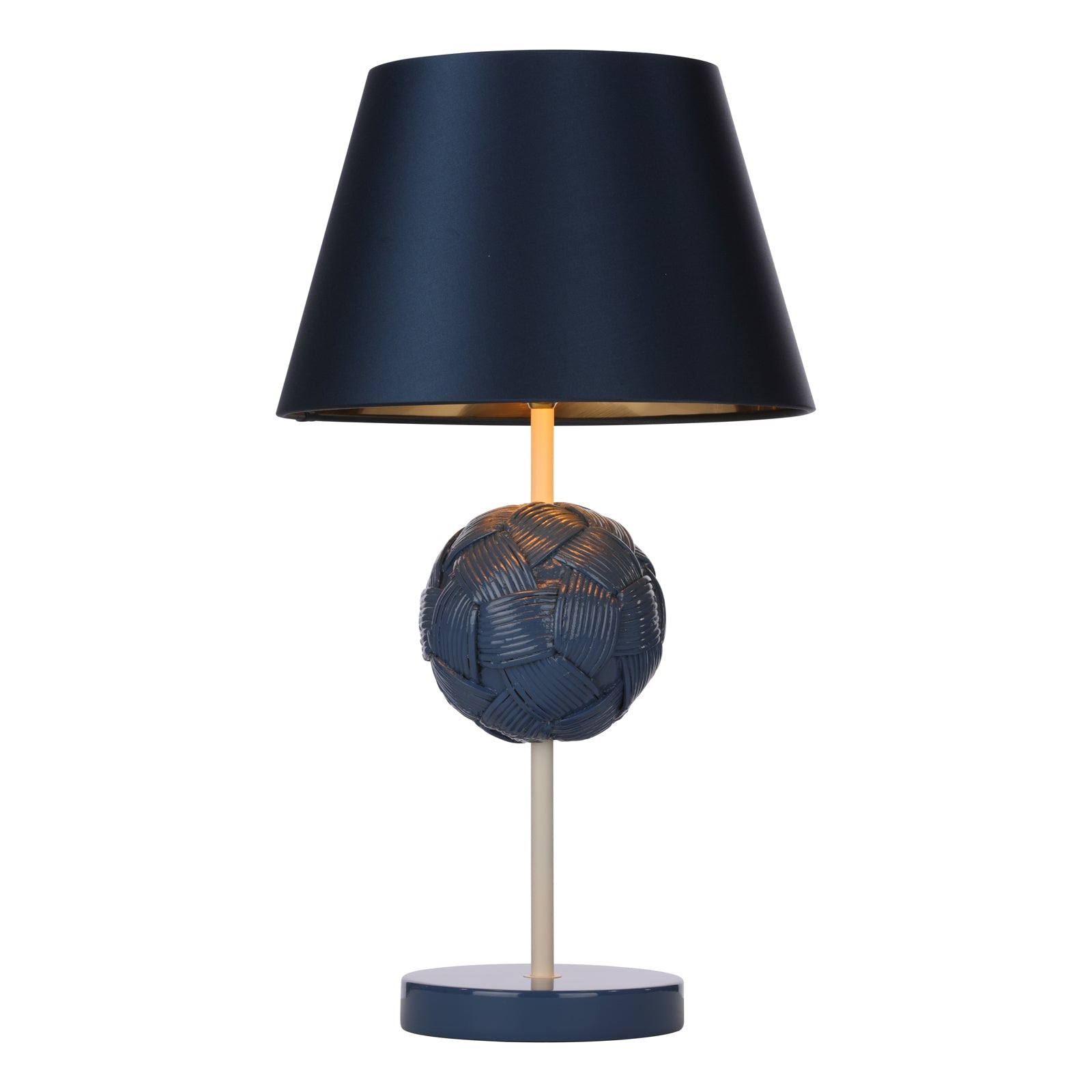 Bodkin Table Lamp - Persian Blue & Coconut/Strawberry & Blush Pink Base - B22 Socket - Modern Home & Office Lighting for Bedroom, Living Room, Study