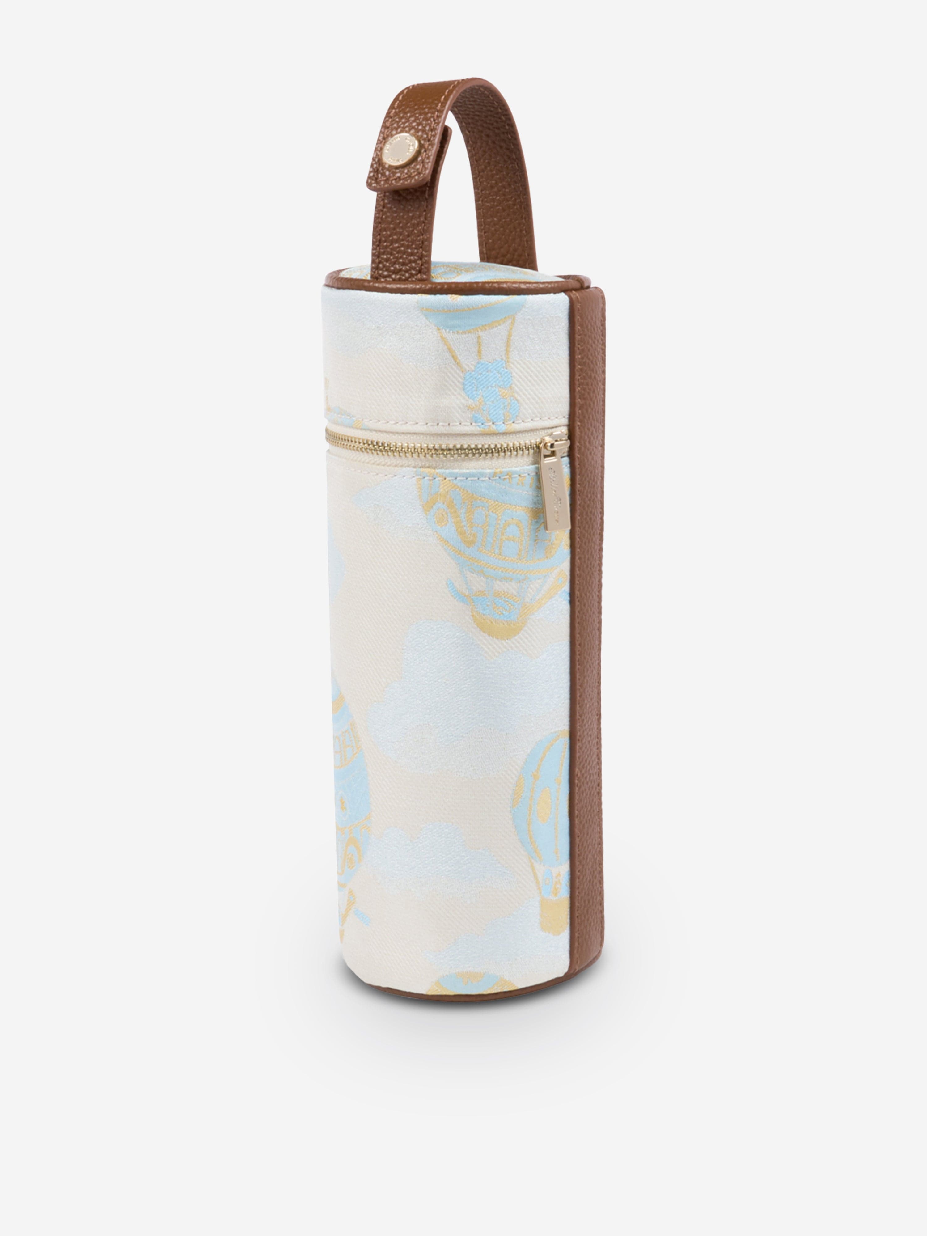 Atelier Choux Baby Hot Air Balloons Bottle Case in Blue (23cm) - Stylish Insulated Baby Bottle Holder for Travel, Daycare & On-the-Go Parents