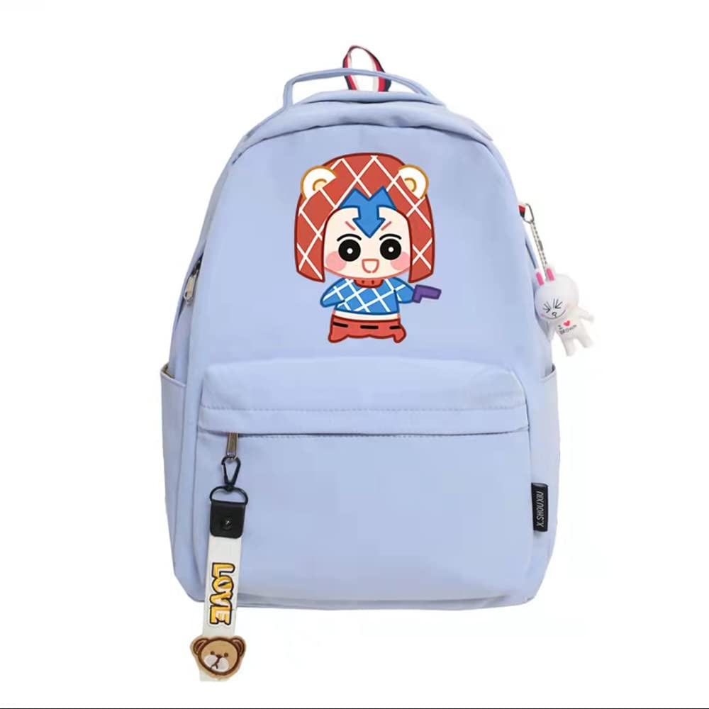 **JoJo's Bizarre Adventure Guido Mista Anime Cosplay Backpack - Stylish School Bag for Students, Travel & Laptop Use - Perfect Gift for Anime Fans**    *(Use Case: Ideal for school, travel, conventions, or daily use as a unique anime-themed accessory.)*