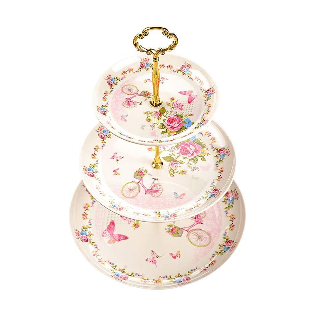 3-Tier Fruit Plate - Elegant Wedding Candy Box, Snack Storage Compartment for Home & Living Room - Modern Minimalist Dried Fruit Basket (Perfect for Parties, Dessert Displays & Home Decor)