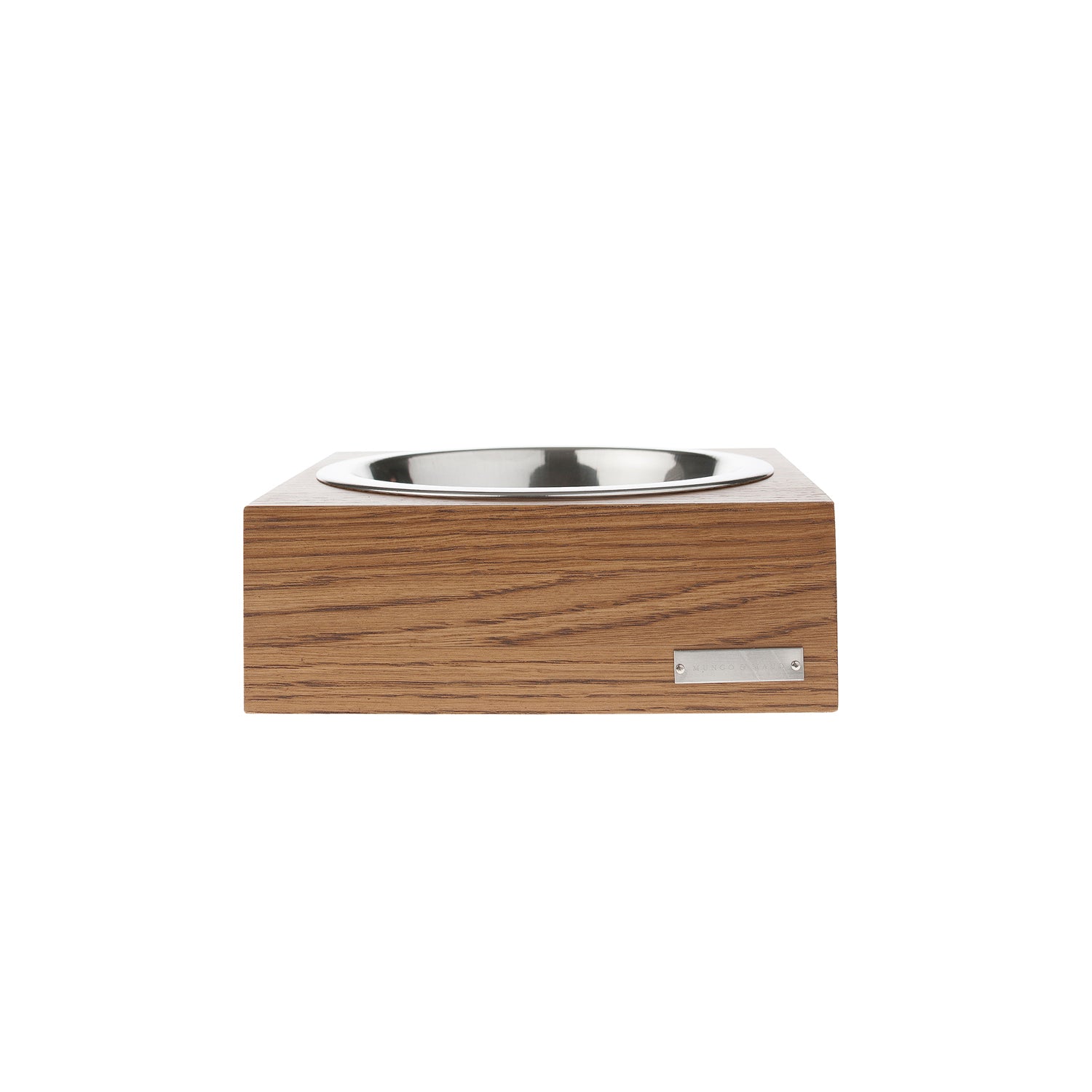 Natural Wooden Dog Bowl - Eco-Friendly Pet Food Dish for Small & Medium Dogs - Perfect for Home, Travel, and Outdoor Use