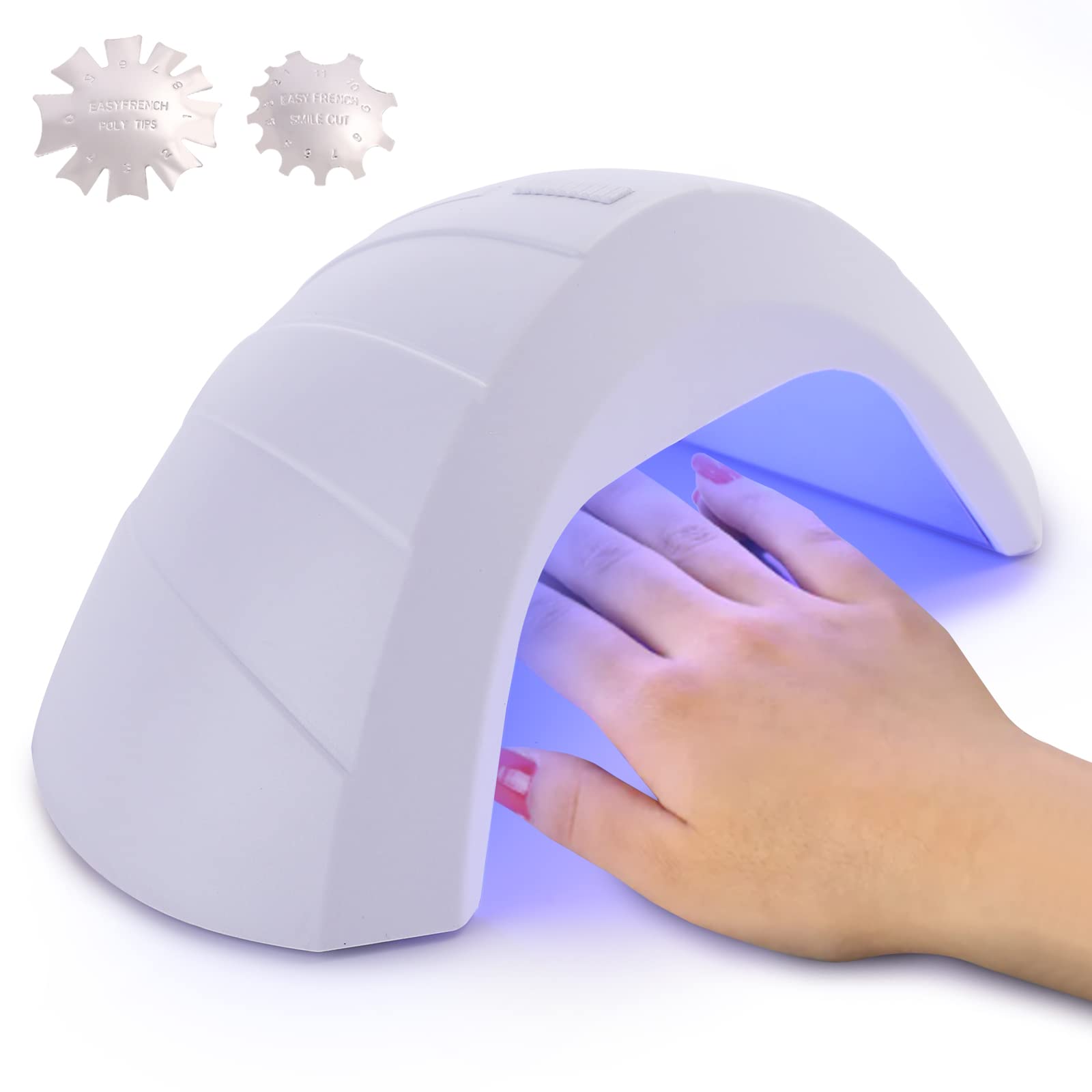 Professional LED Nail Dryer & Curing Lamp - Portable Compact Gel Nail Polish UV Light for Home & Salon Use | Safe for Hands & Skin | Includes 2 Nail Art Manicure Trimmers (VTS1LED) | Perfect for DIY Manicures, Gel Polish Curing & Nail Art Drying