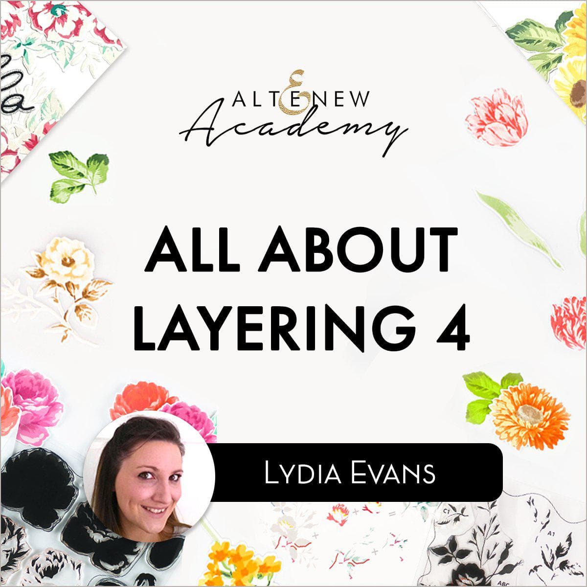 All About Layering 4 Online Cardmaking Class - Learn Creative Card Design Techniques for Birthdays, Weddings & Holidays