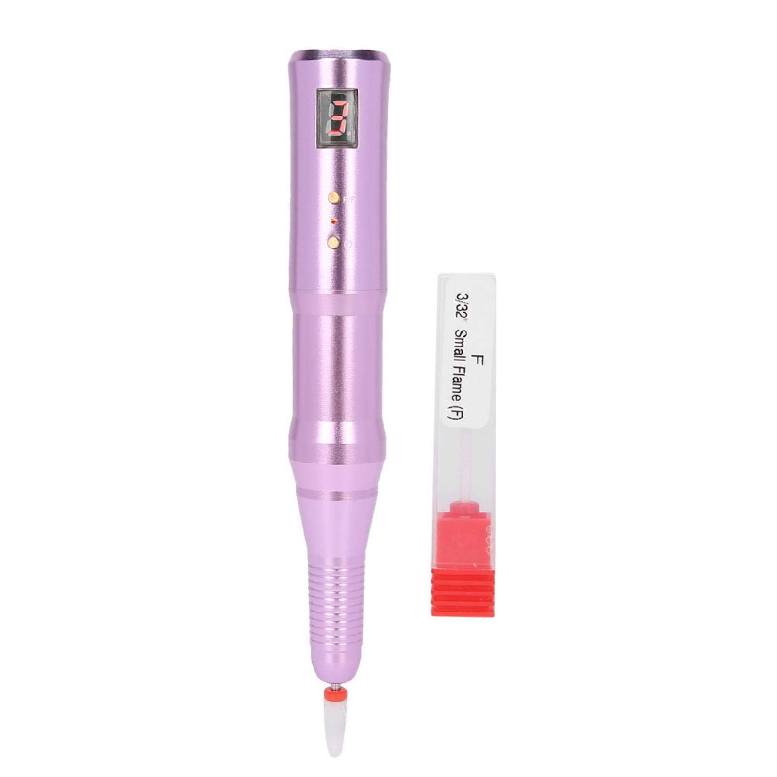 Professional Nail Drill Machine - Portable Electric Nail File Pen with Anti-Slip Grip for Home & Salon Use | Perfect for Manicures, Pedicures & Nail Art (Pink)