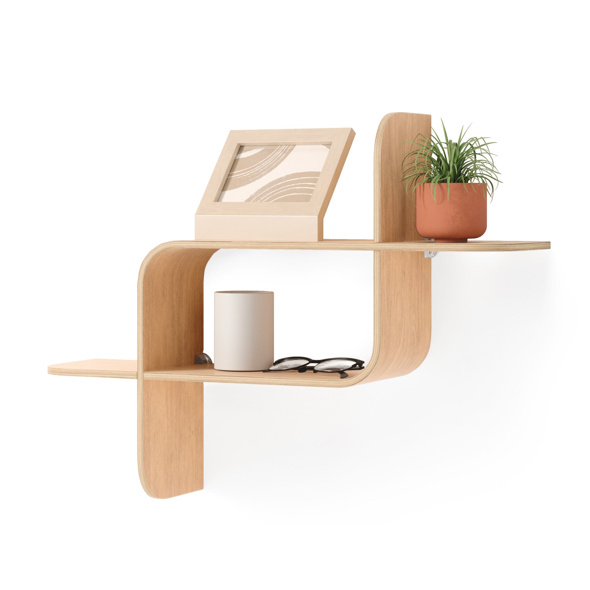 Modern Floating Wall Shelf - Sturdy & Stylish Storage Solution for Living Room, Bedroom, or Office Decor | Easy Installation & Space-Saving Design