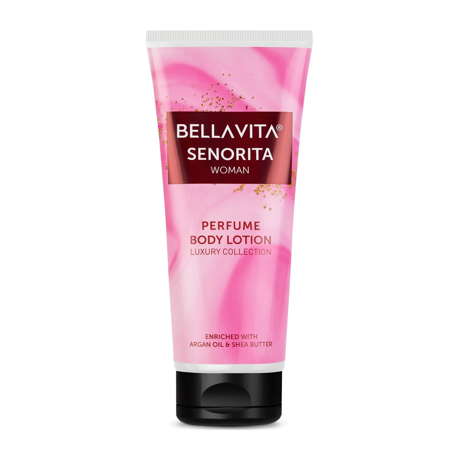 Bella Vita Luxury Senorita Women's Perfumed Body Lotion - 200ml with Argan Oil & Shea Butter for Nourishing, Hydrating & Soft Skin | Daily Moisturizer for Dry Skin Care & Aromatherapy Relaxation