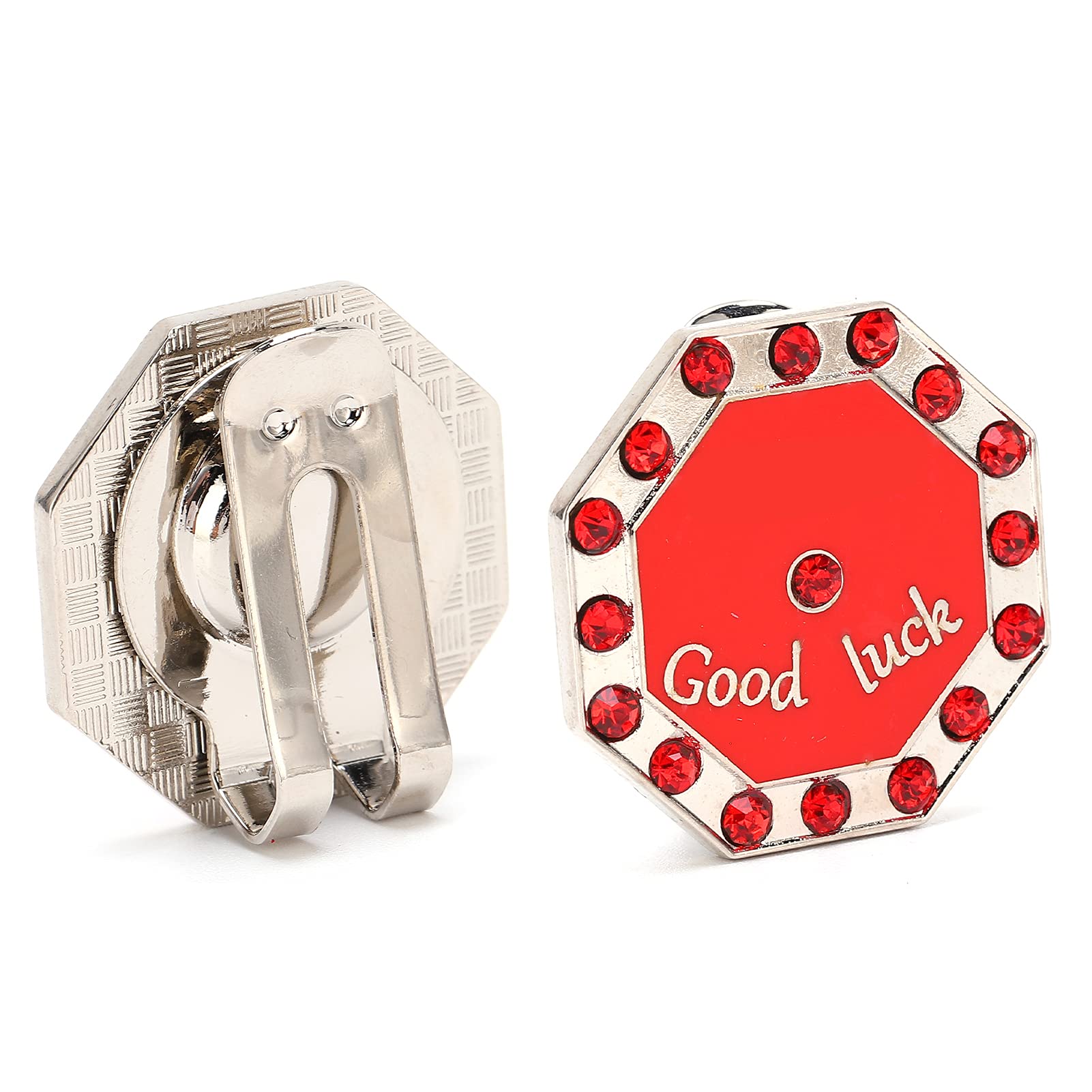Premium Zinc Alloy Magnetic Golf Ball Marker & Hat Clip - Detachable, Elegant Pattern Design for Golf Accessories | Perfect for Golf Tournaments, Practice & Outdoor Sports