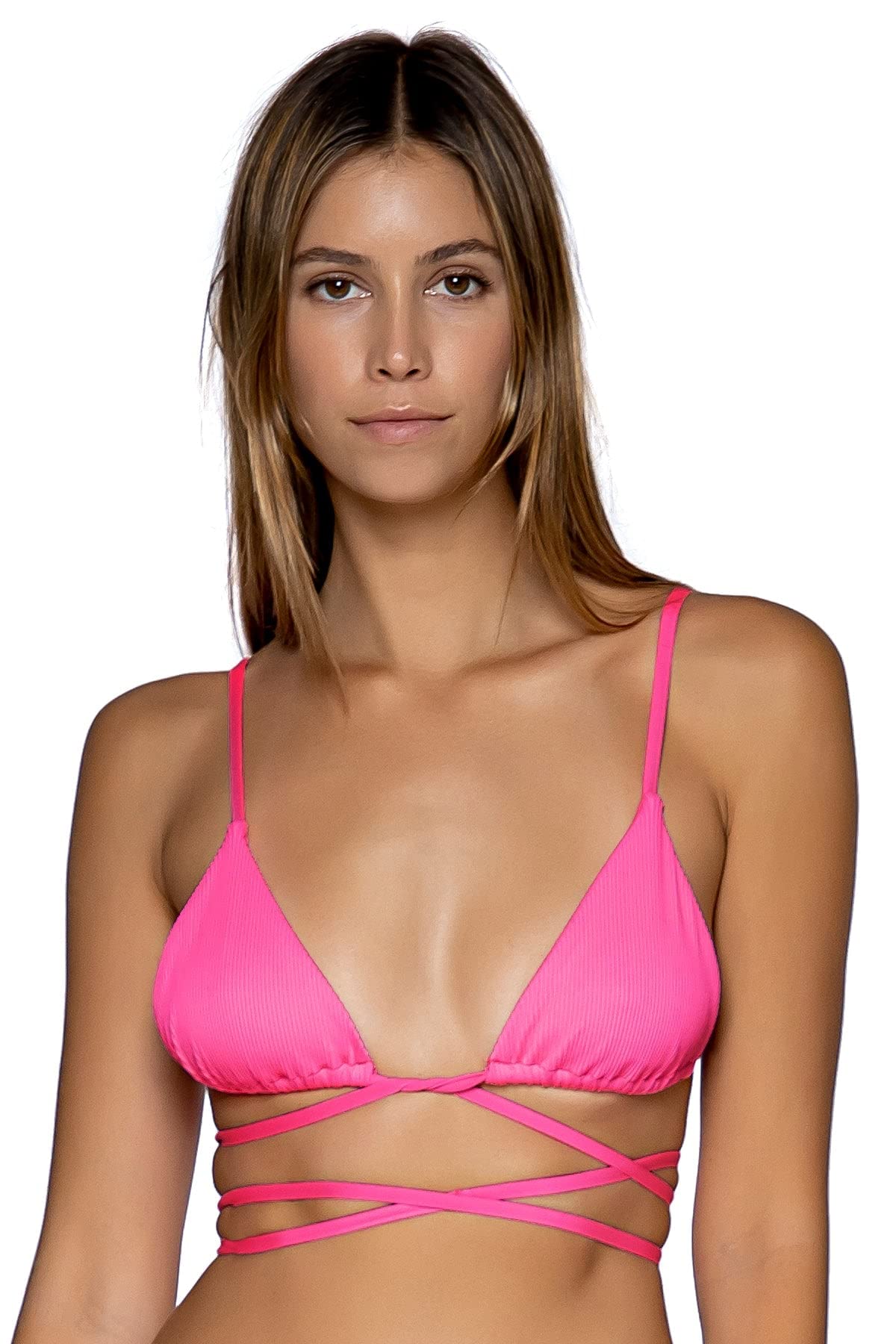 B Swim by Elizabeth Turner Jade Green Women's Triangle Bikini Top - Stylish Swimwear for Beach, Pool & Summer Vacations