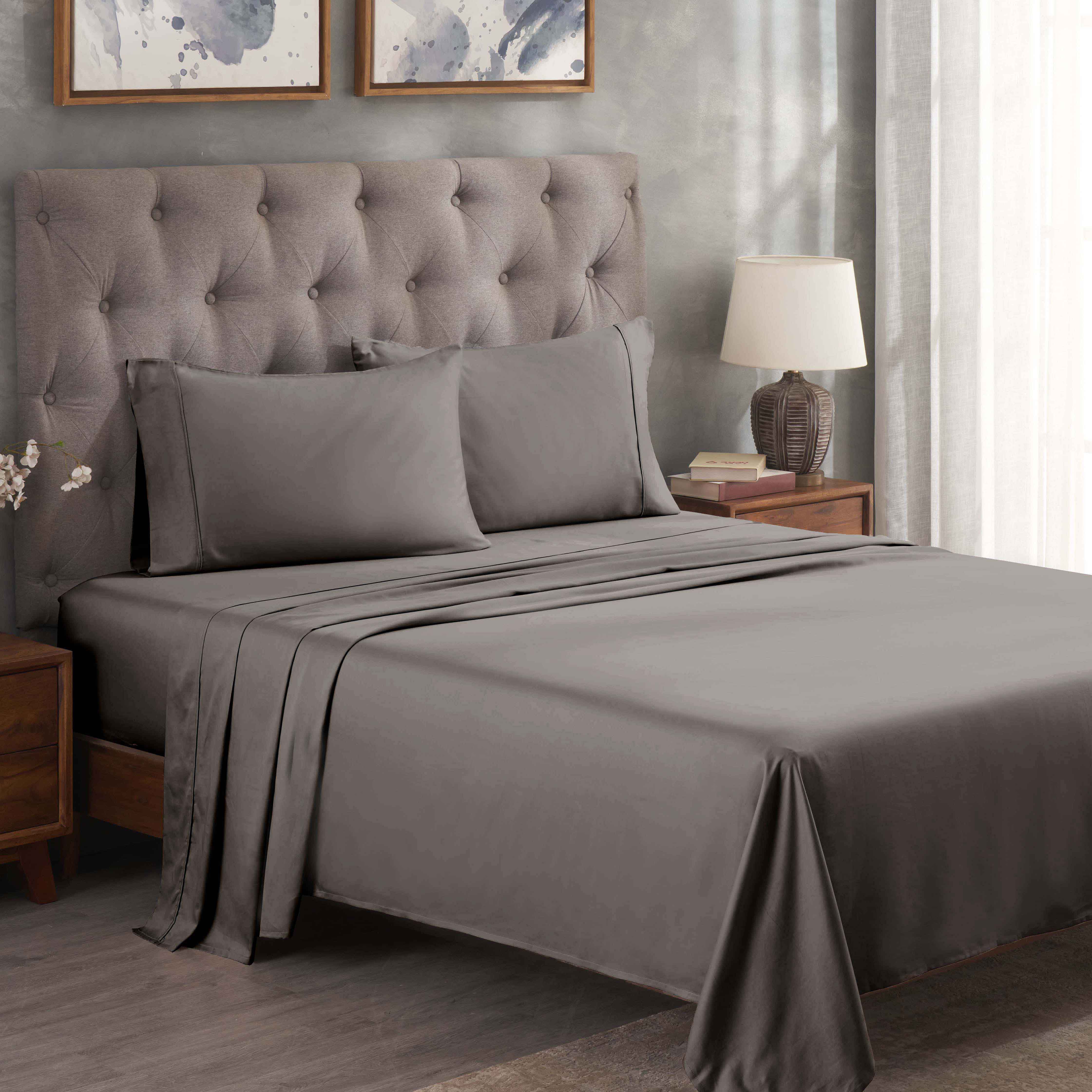 Premium 300 Thread Count Egyptian Cotton Bed Sheet Set - Soft, Breathable & Durable for Ultimate Comfort - Perfect for Luxury Bedrooms & Hotels
