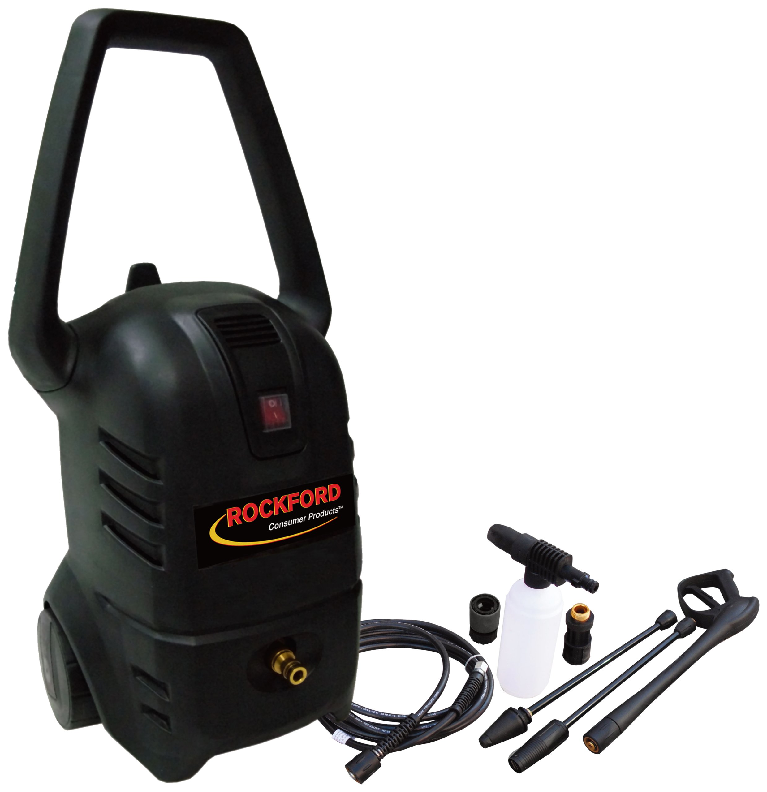 Rockford CPU0204 Electric Pressure Washer - 1400 PSI, 1.4 GPM High Power Cleaner for Home, Driveway, Deck & Car Washing