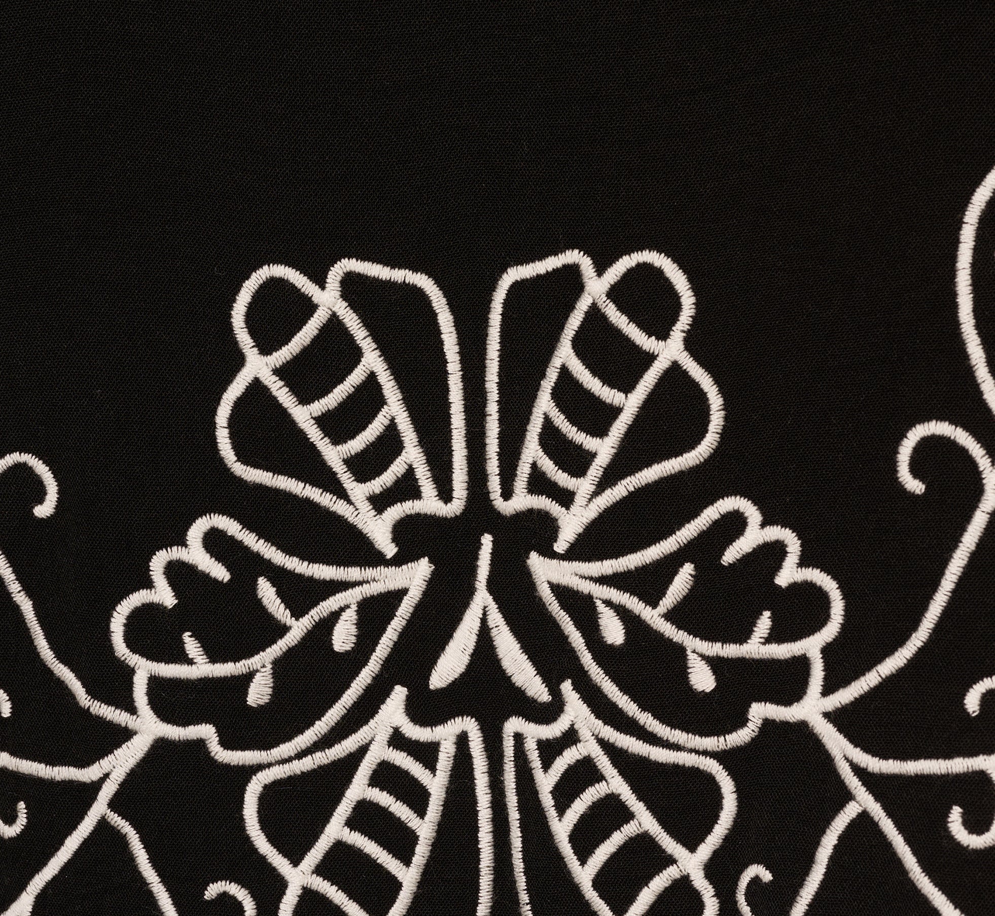 Floral Embroidered Sleeveless Crop Top for Women - Black & Ivory Summer Boho Blouse for Casual Outings & Beach Vacations