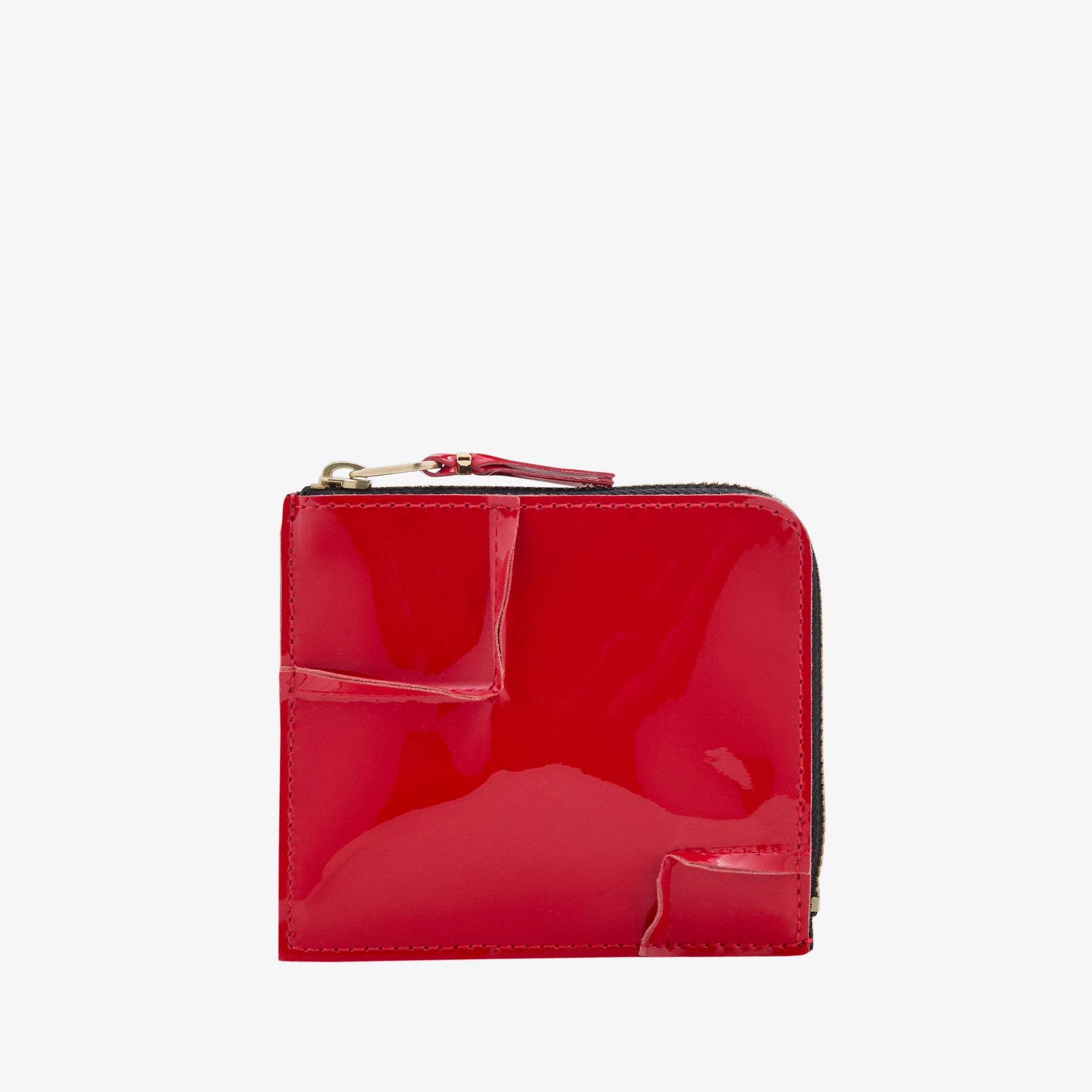 SA3100RH Reversed Hem Wallet - Genuine Leather RFID Blocking Slim Bifold Wallet for Men (Red) - Perfect for Everyday Carry, Travel & Business Use