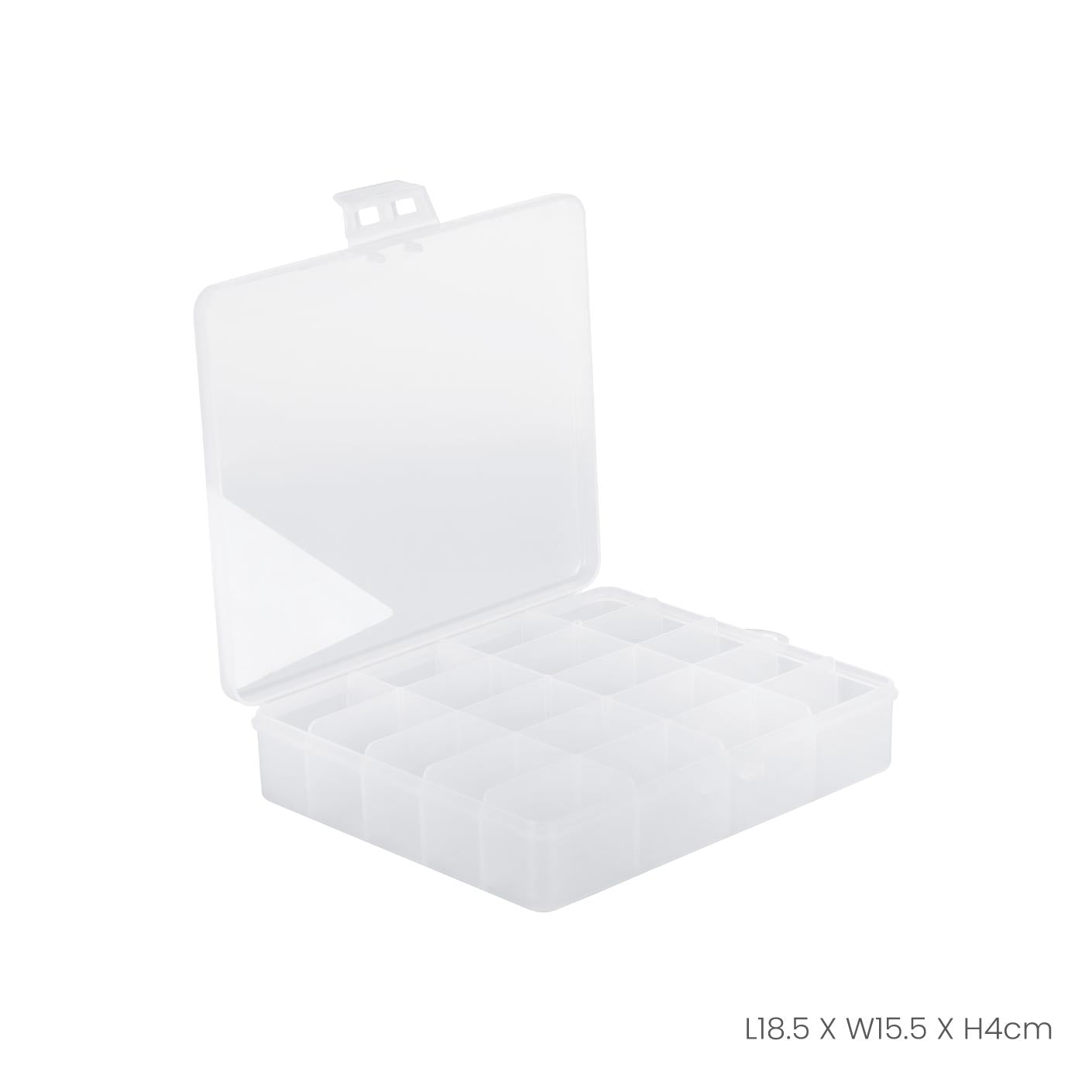 20 Compartment Plastic Storage Case - Durable Parts Organizer Box for Small Hardware, Beads, Crafts & DIY Supplies | Perfect for Toolboxes, Workshops & Hobbyists