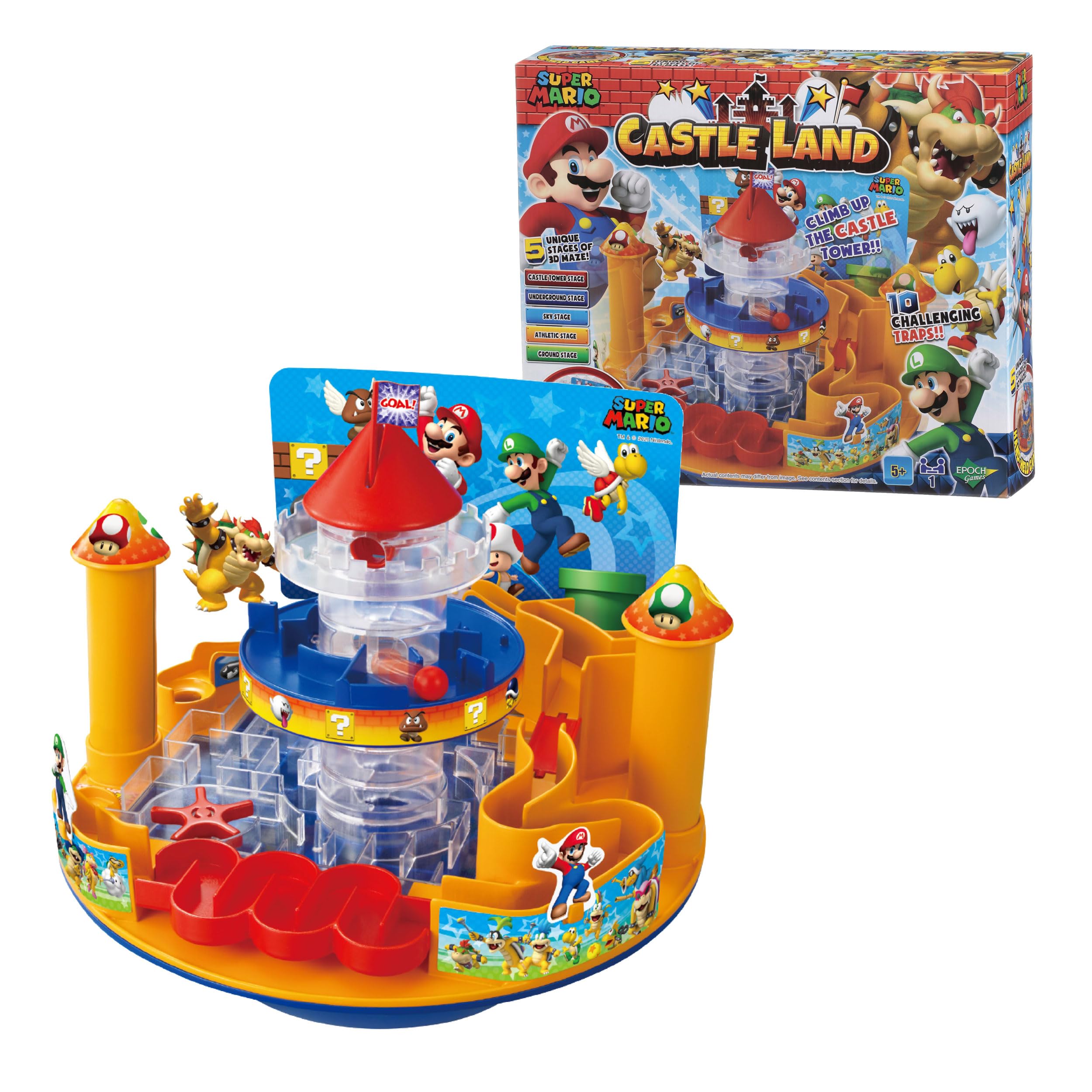 Super Mario Castle Land Game - Fun Party Board Game for Family Nights
