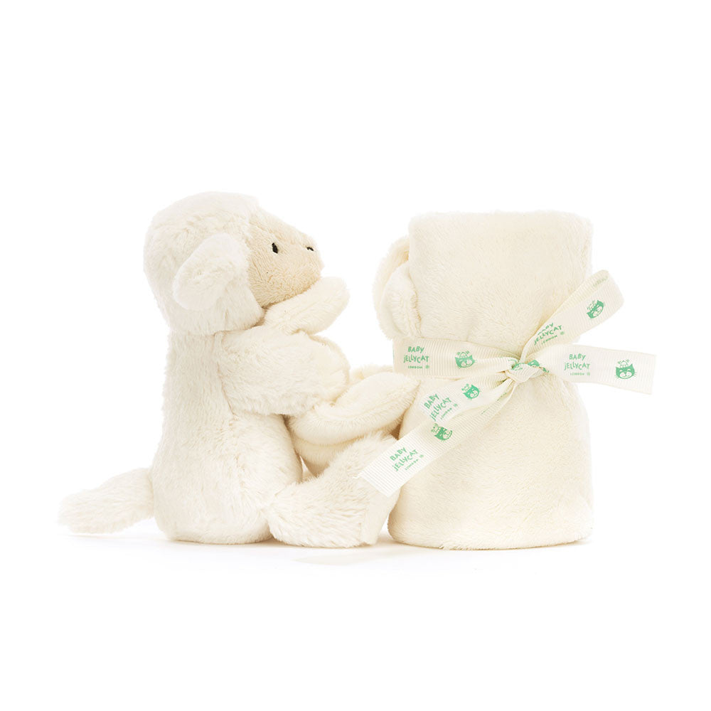 Jellycat Bashful Lamb Soother - Ultra Soft Plush Stuffed Animal for Babies & Kids | Perfect for Cuddling, Nursery Decor, and Comforting Gifts