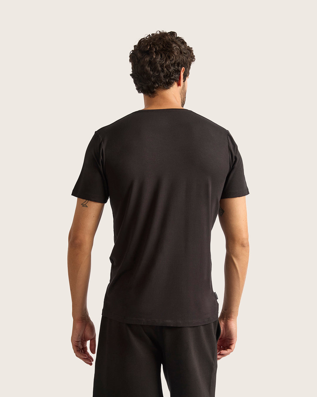 Men's V Neck T-Shirt - Soft Cotton Black Tee for Casual Wear & Everyday Outfits